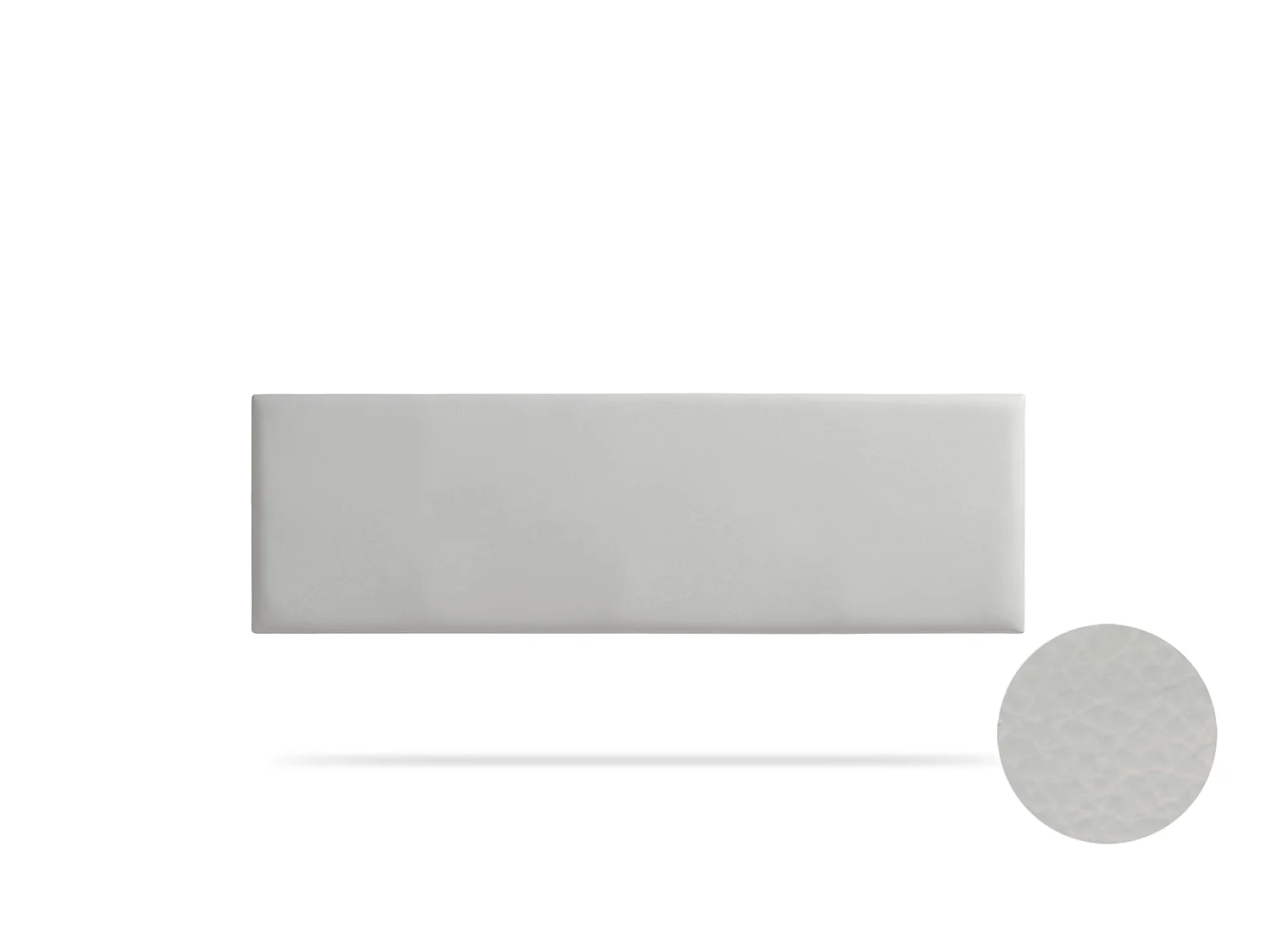 Tête de Lit Tapisée NOVA Simili cuir 160x50x5 cm - Gris Clair - Moonia