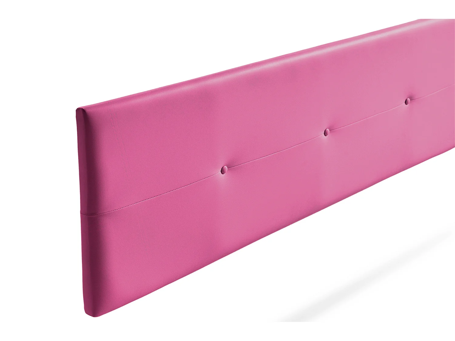 Hoofddeel Bekleed NAPOLI Kunstleer 145x50x5 cm - Roze - Moonia