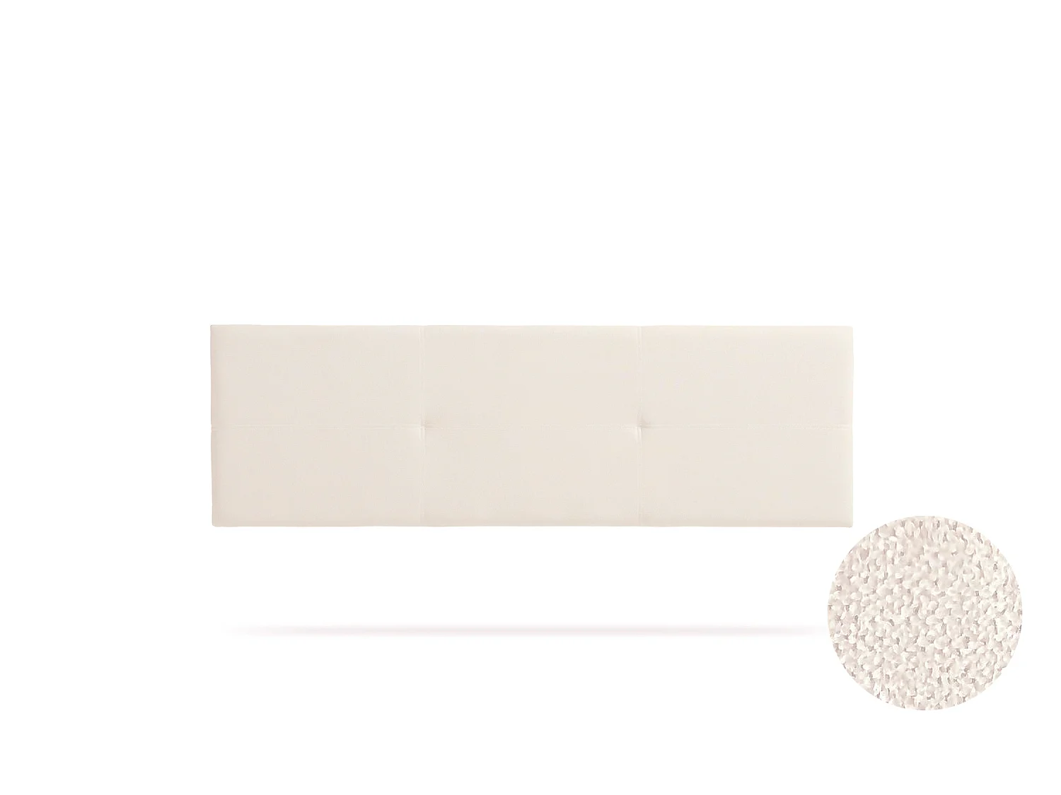 Cabeceira Estofada ALMA Aqualine 220x50x5 cm - BEGE - Moonia