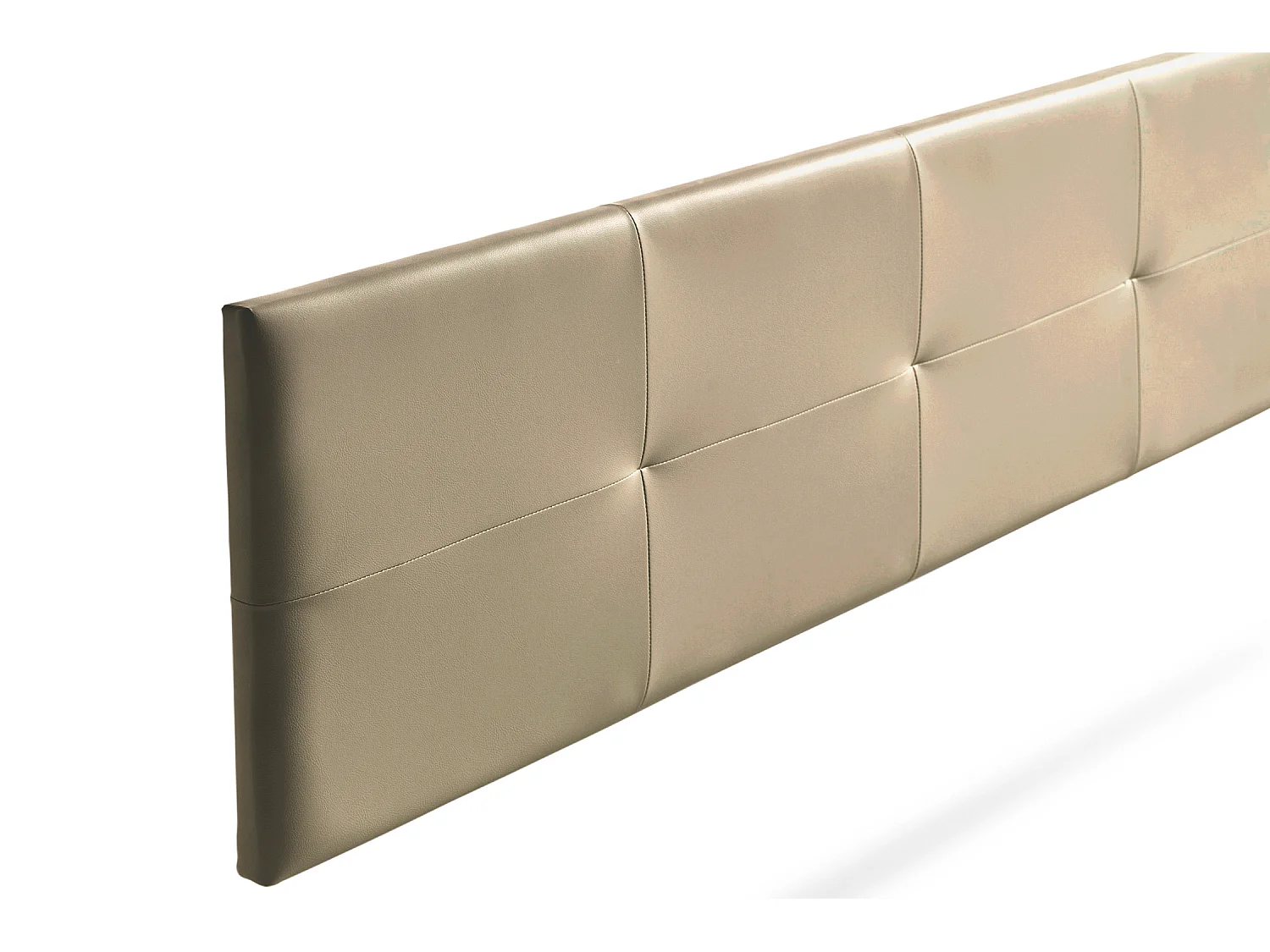 Hoofddeel Bekleed ALTEA Kunstleer 90x50x5 cm - Gouden - Moonia