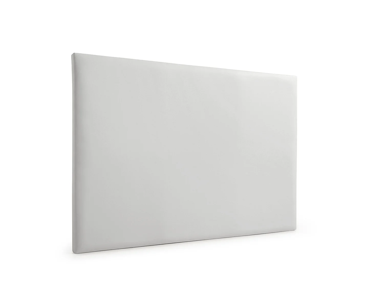 Cabeceira Estofada NEUS Pele Sintética 130x120x5 cm - CINZA CLARO - Moonia