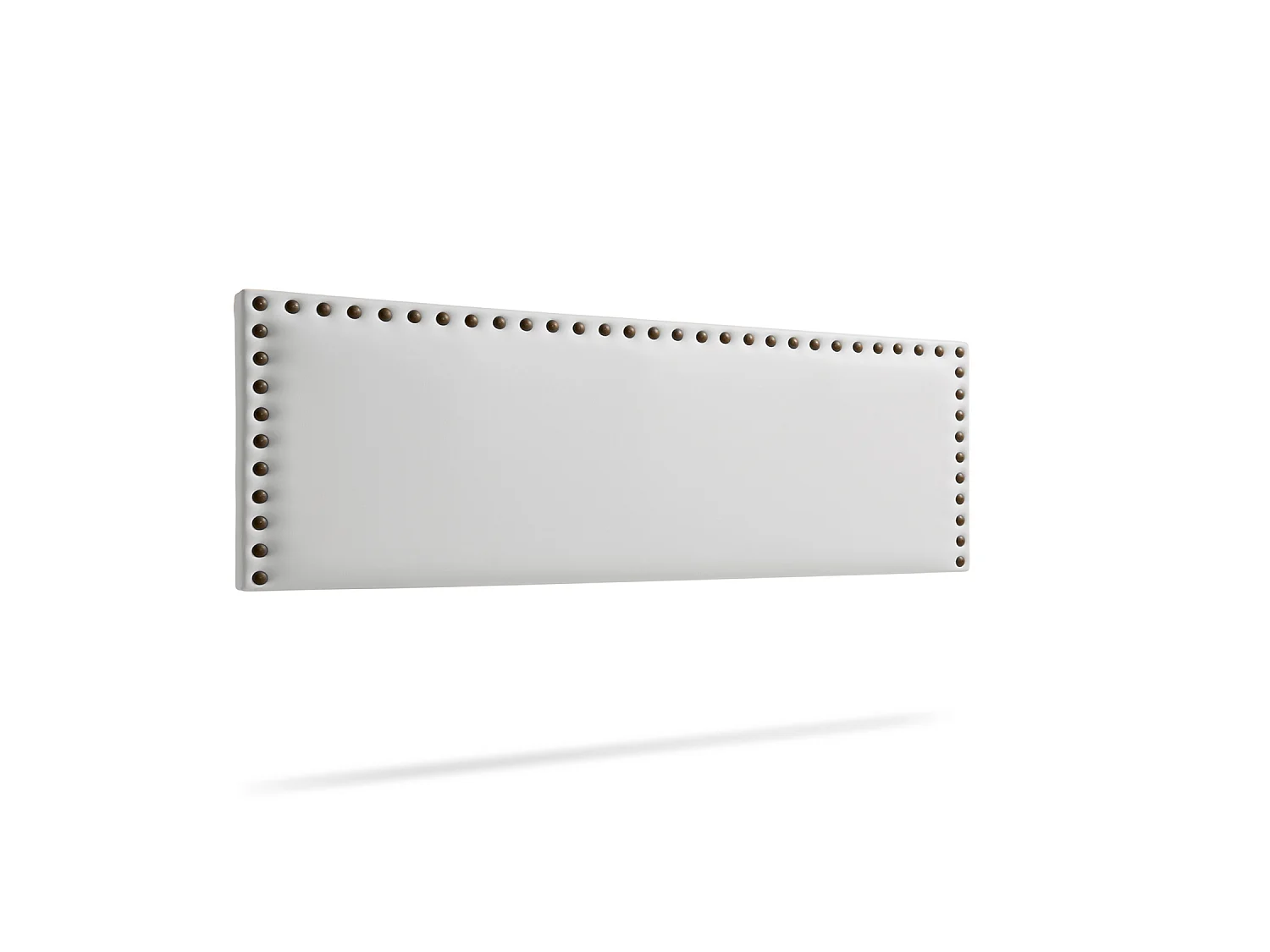 Hoofddeel Bekleed MODENA Kunstleer 145x55x8 cm - Wit - Moonia