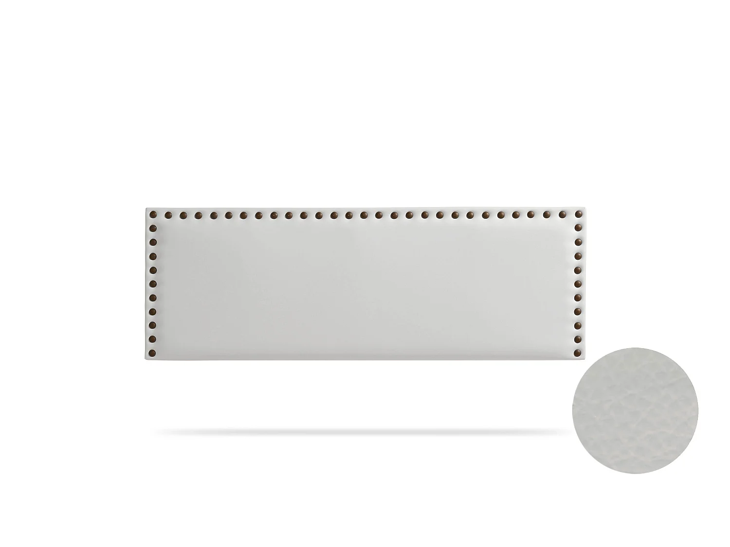Hoofddeel Bekleed MODENA Kunstleer 90x55x8 cm - Lichtgrijs - Moonia