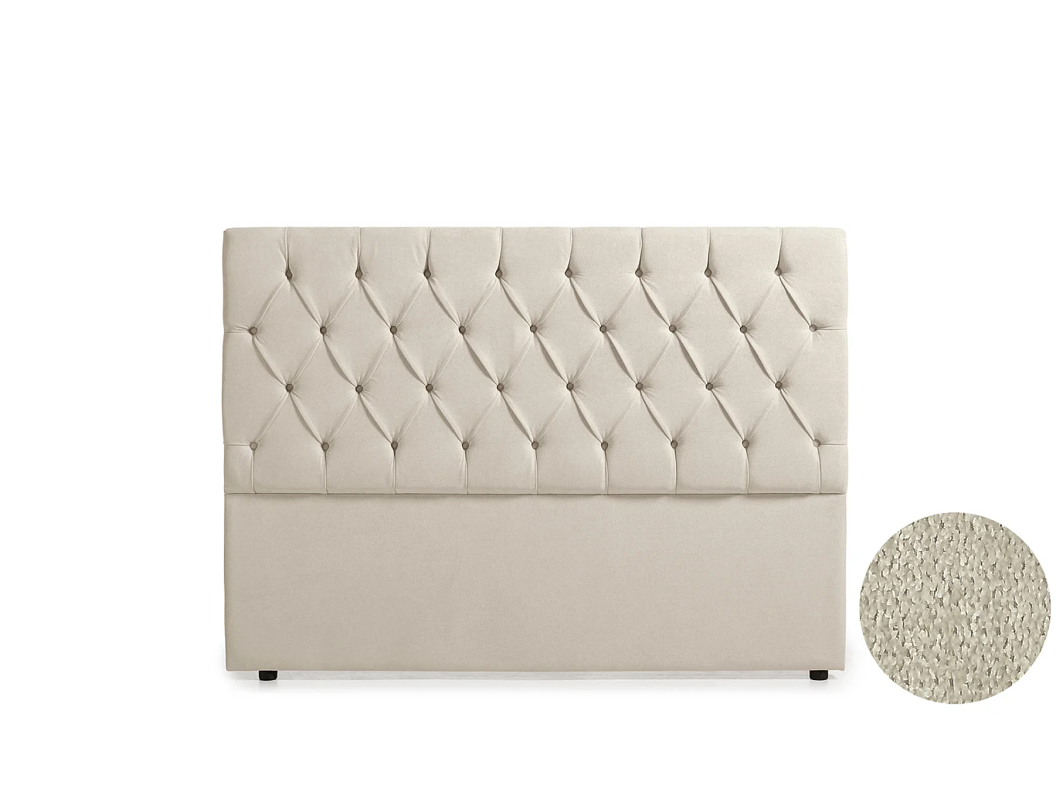 Cabeceira Estofada CAPRI Aqualine 170x120x12 cm - Bege Torrado - Moonia