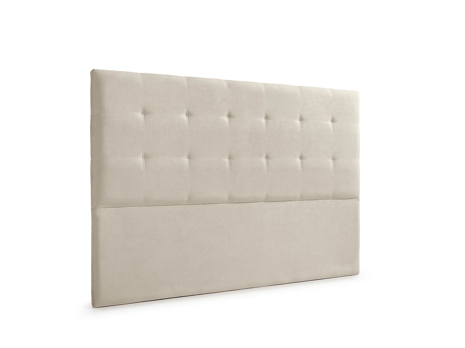 Cabeceira Estofada ASTORIA Aqualine 190x120x8 cm - Bege Torrado - Moonia