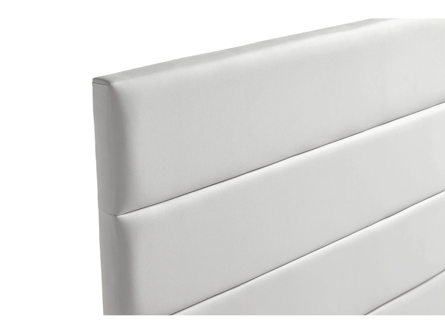 Cabeceira Estofada GENOVA Pele Sintética 115x120x8 cm - Castanho Claro - Moonia