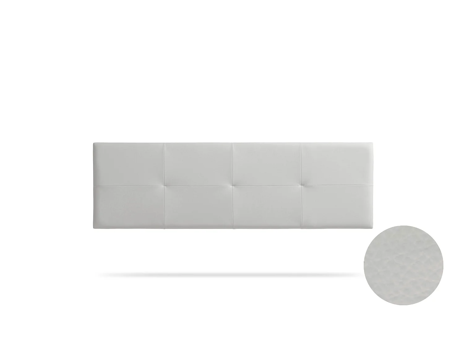 Hoofddeel Bekleed ALTEA Kunstleer 115x50x5 cm - Lichtgrijs - Moonia