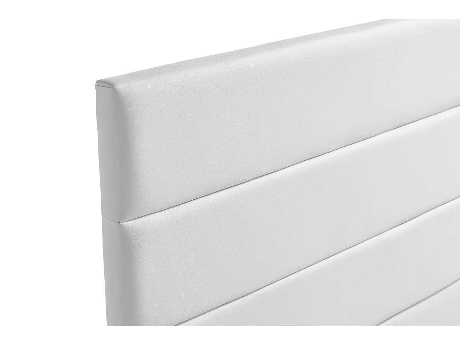 Cabeceira Estofada GENOVA Pele Sintética 90x120x8 cm - BEGE - Moonia