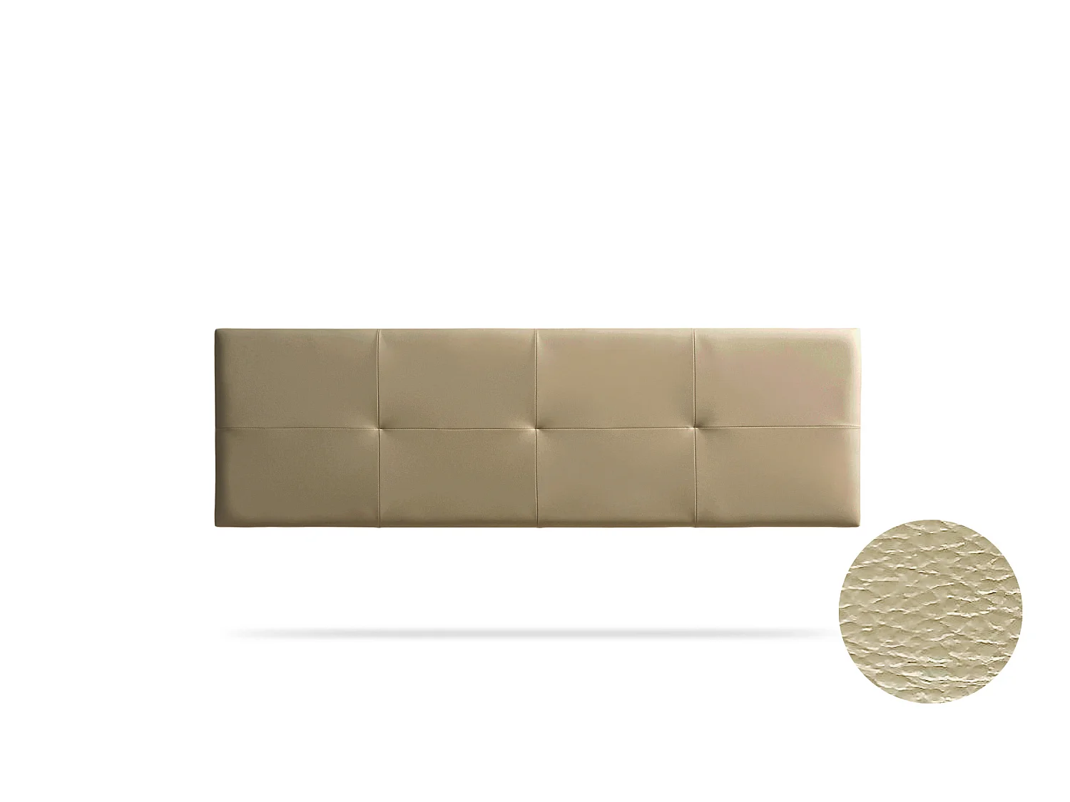 Hoofddeel Bekleed ALTEA Kunstleer 100x50x5 cm - Gouden - Moonia