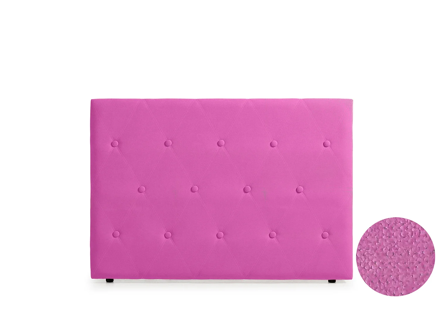 Cabeceira Estofada VENICE Aqualine 210x115x12 cm - Fúcsia - Moonia