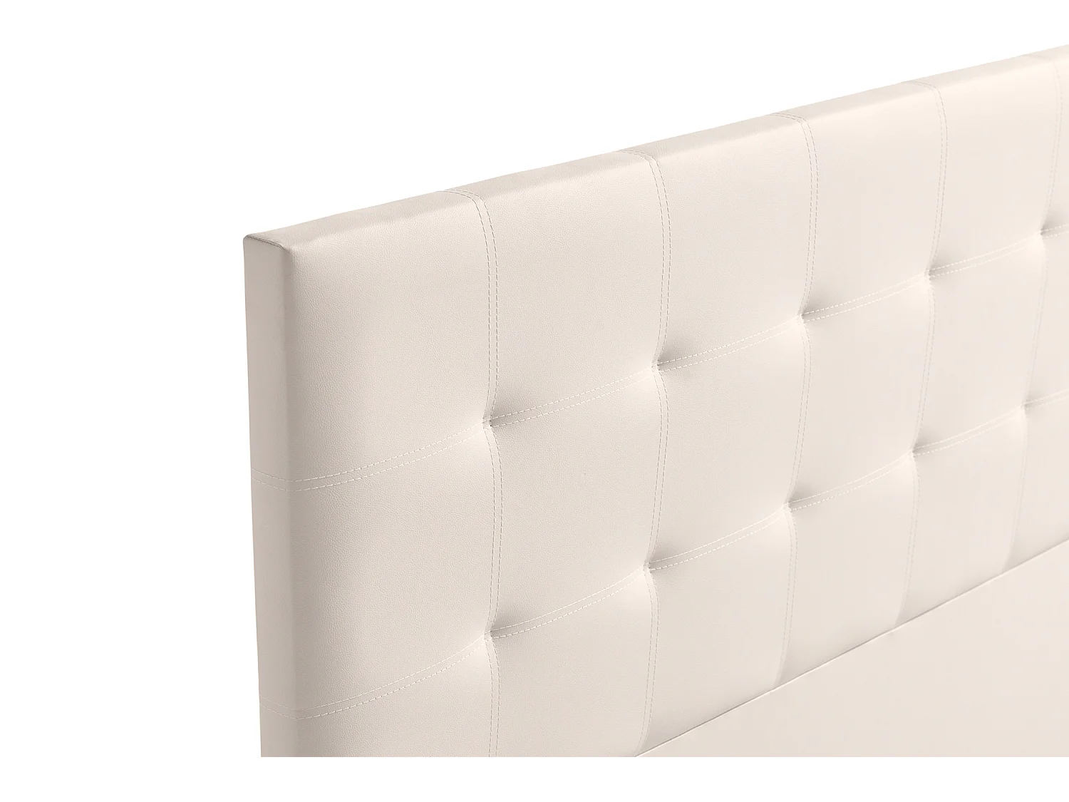 Cabeceira Estofada ASTORIA Pele Sintética 210x120x8 cm - BEGE - Moonia
