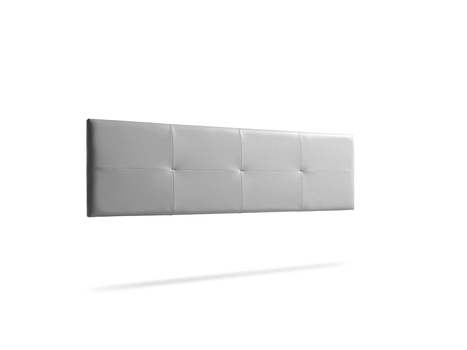 Hoofddeel Bekleed ALTEA Kunstleer 130x50x5 cm - Zilver - Moonia