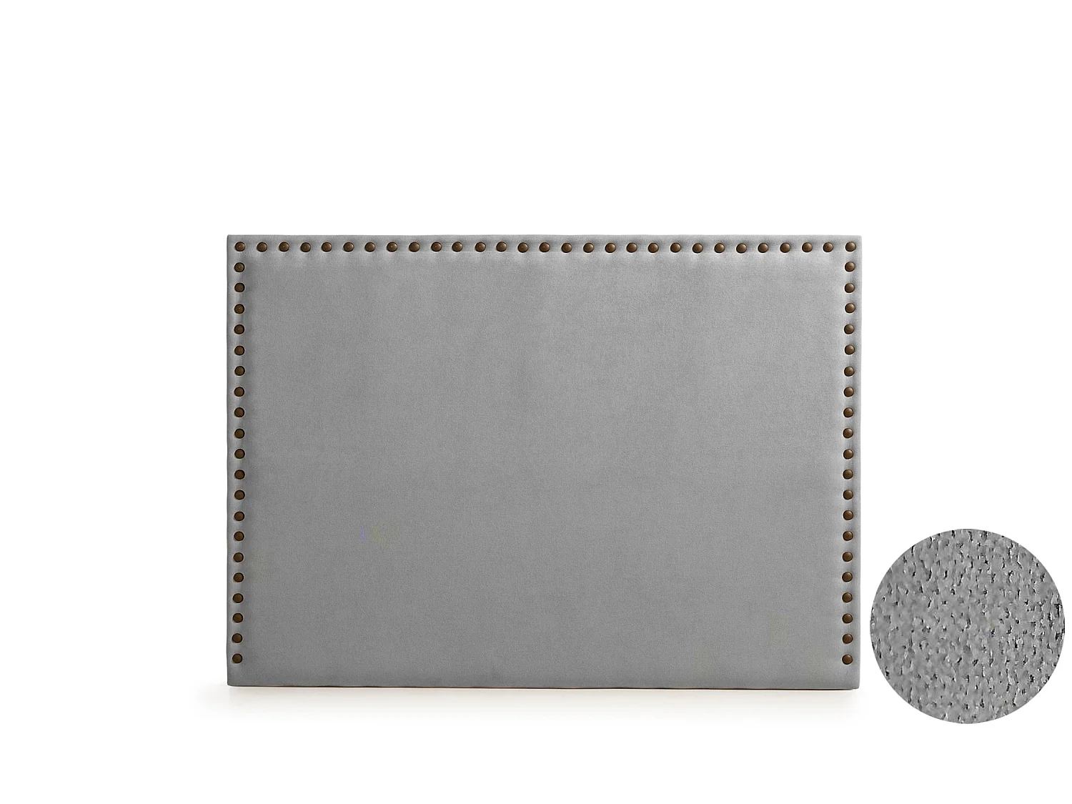 Cabeceira Estofada MODENA DUO Aqualine 190x120x8 cm - Cinzento Claro - Moonia