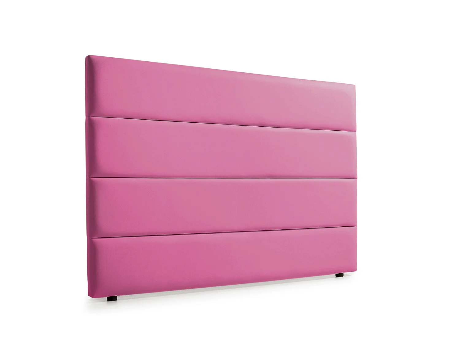 Cabeceira Estofada GENOVA Pele Sintética 220x120x8 cm - ROSA - Moonia