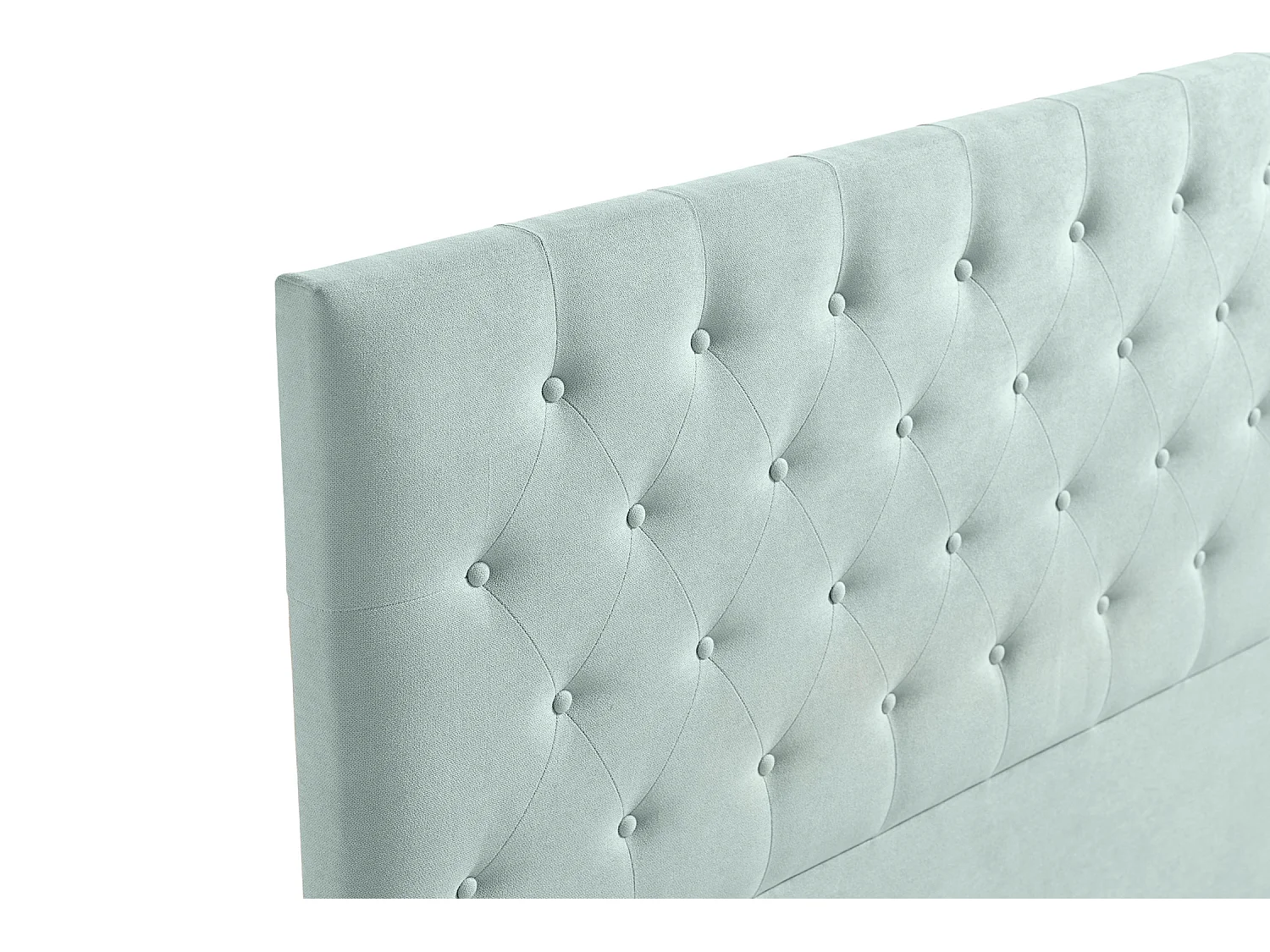 Cabeceira Estofada FERRARA Aqualine 170x120x8 cm - VERDE ÁGUA - Moonia