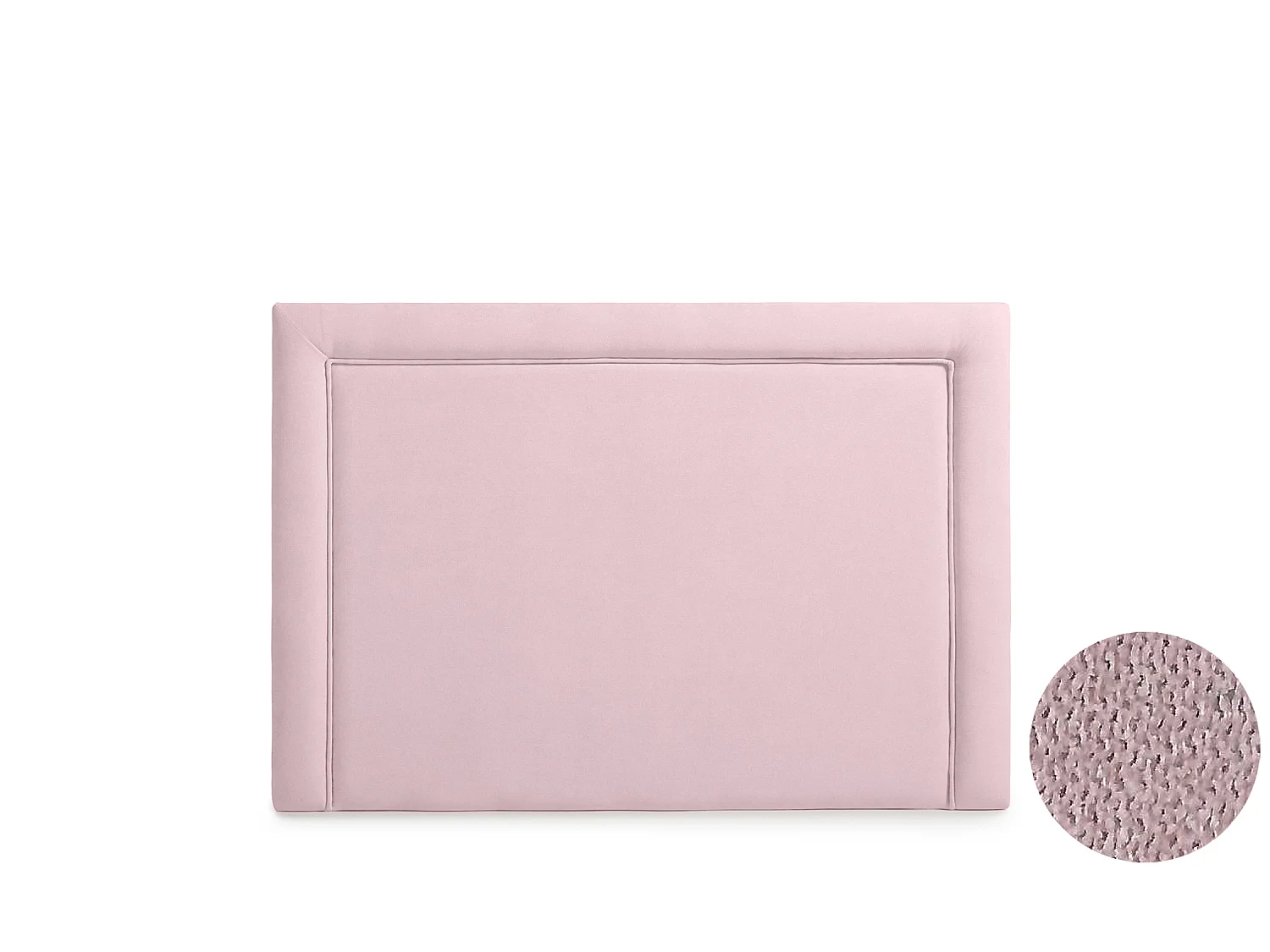 Cabeceira Estofada REGINA Aqualine 90x115x5 cm - Rosa Claro - Moonia