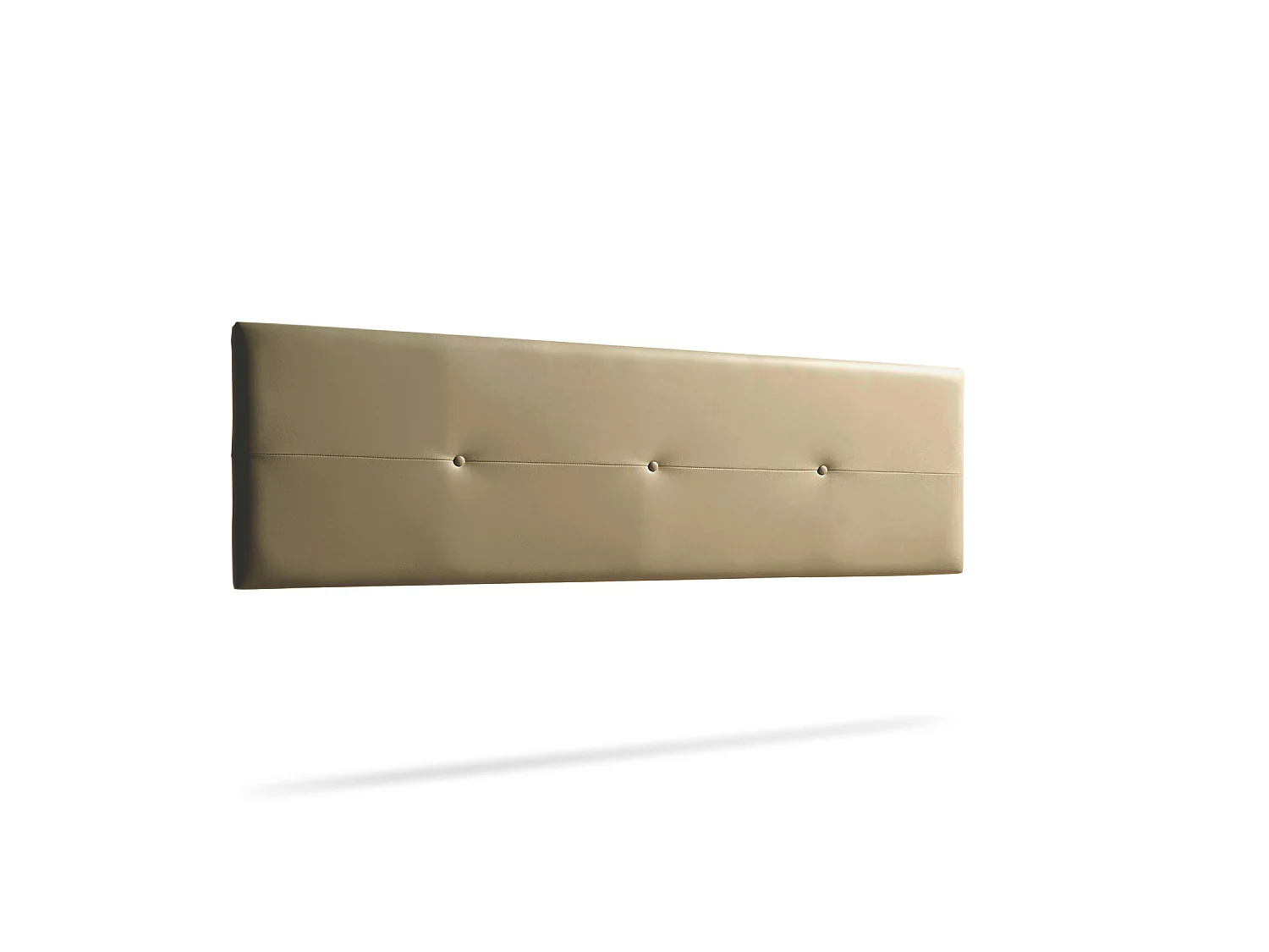 Hoofddeel Bekleed NAPOLI Kunstleer 130x50x5 cm - Gouden - Moonia