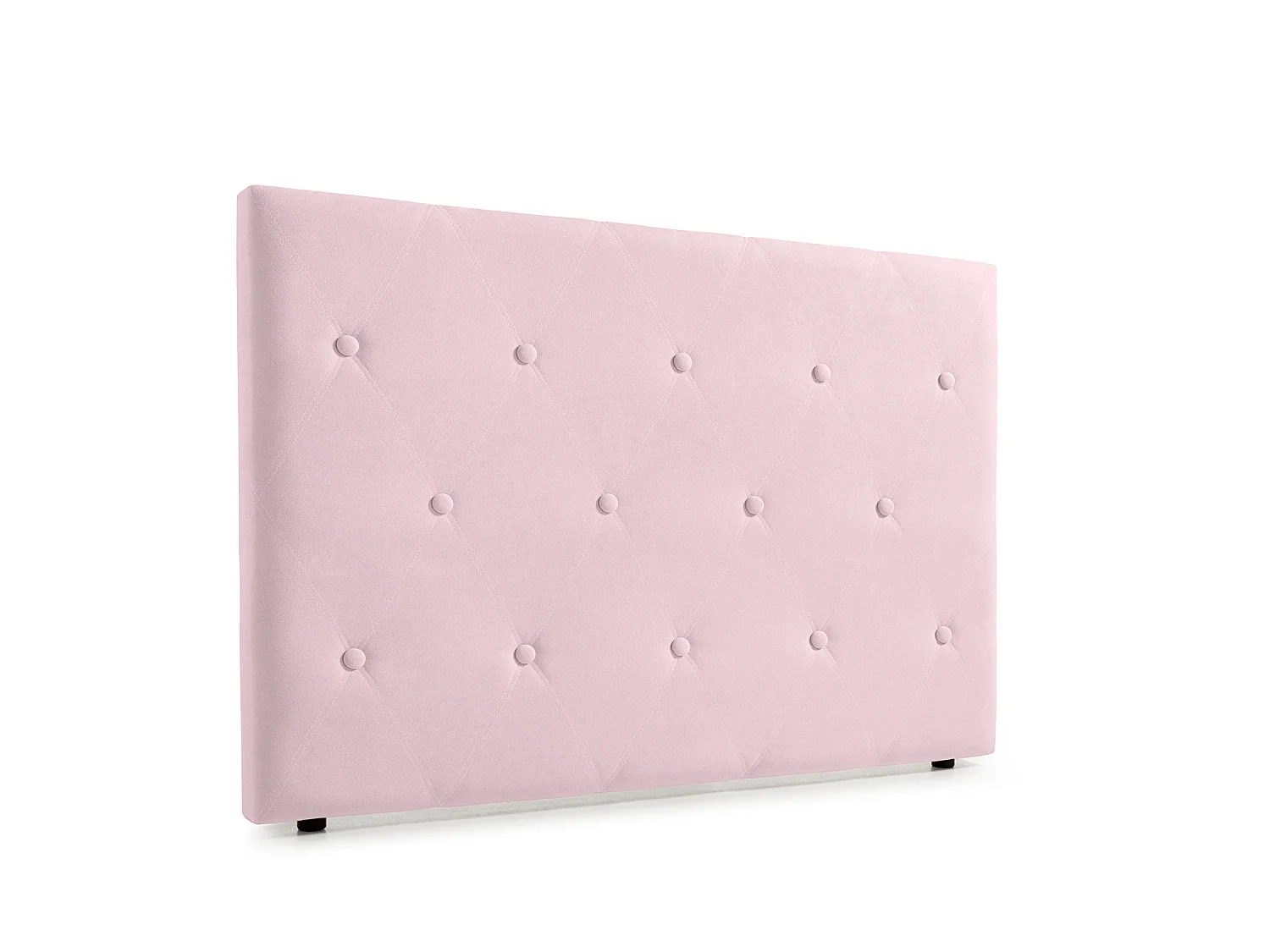 Cabeceira Estofada VENICE Aqualine 210x115x12 cm - Rosa Claro - Moonia