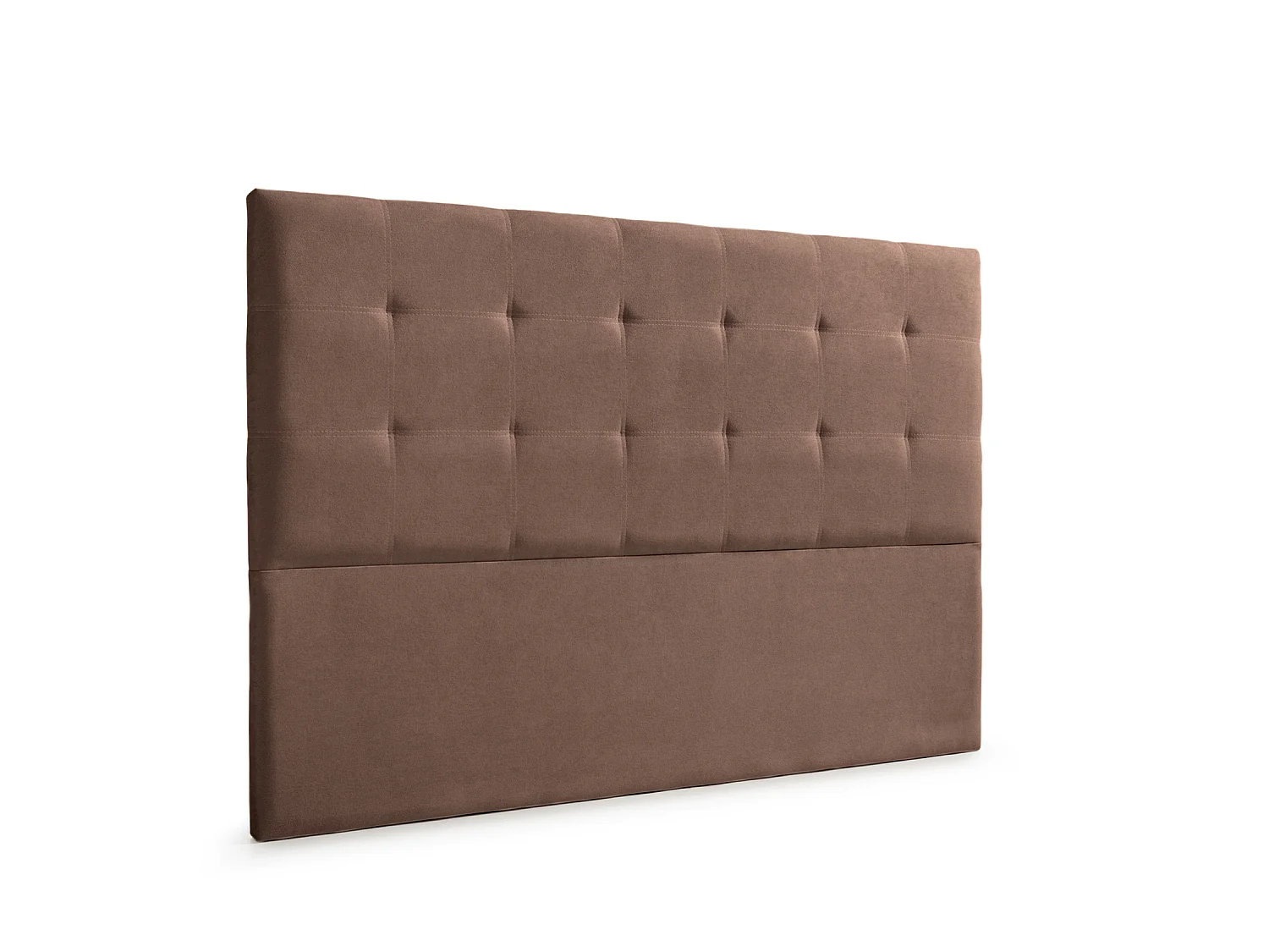 Cabeceira Estofada ASTORIA Aqualine 130x120x8 cm - CHOCOLATE - Moonia