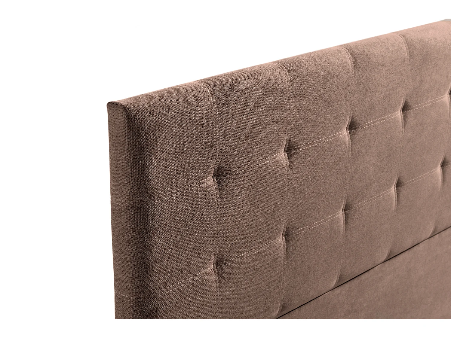 Cabeceira Estofada ASTORIA Aqualine 130x120x8 cm - CHOCOLATE - Moonia