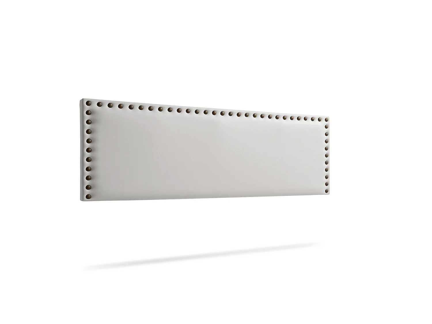 Hoofddeel Bekleed MODENA Kunstleer 160x55x8 cm - Lichtgrijs - Moonia