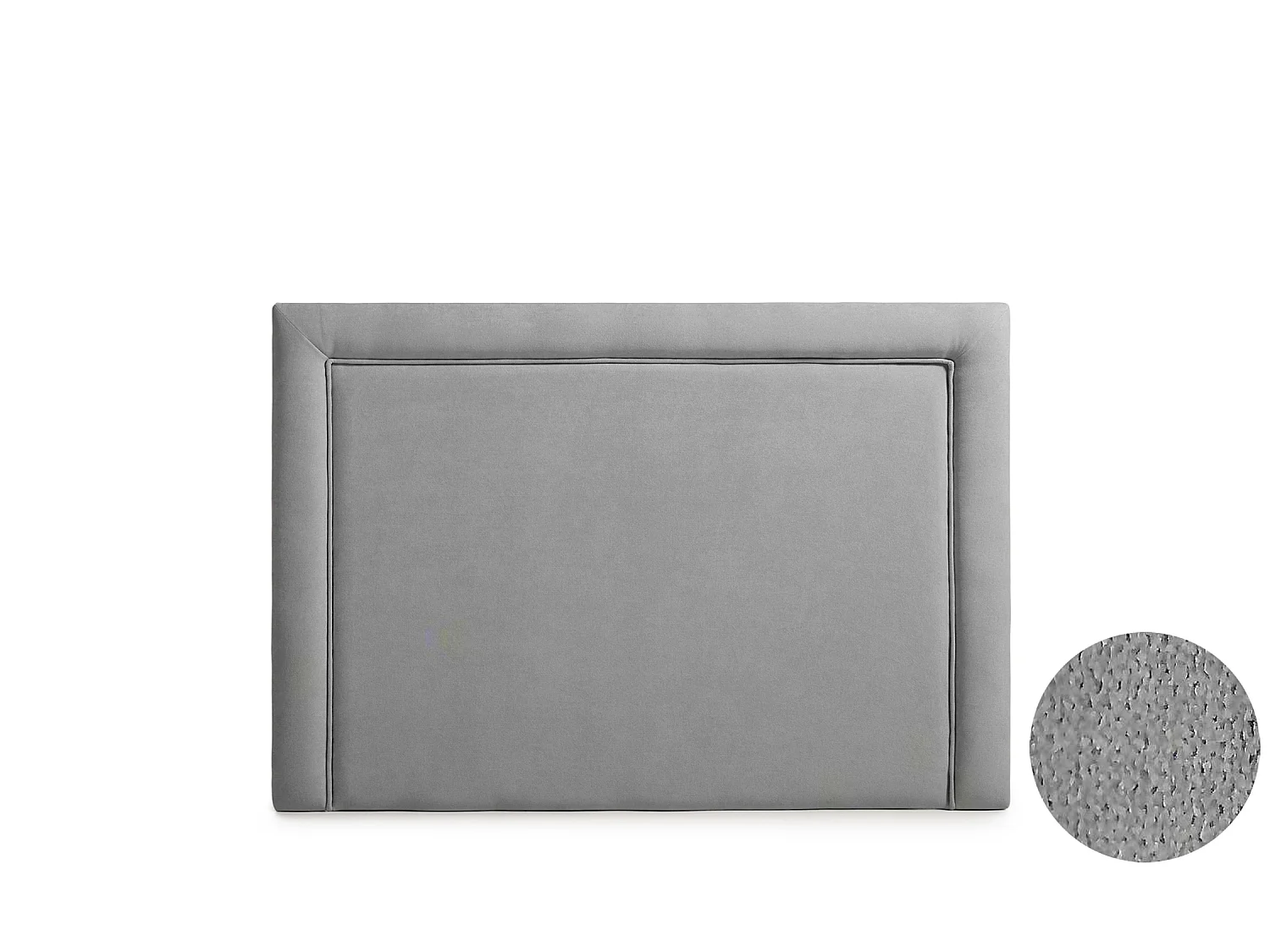 Cabeceira Estofada REGINA Aqualine 190x115x5 cm - Cinzento Claro - Moonia