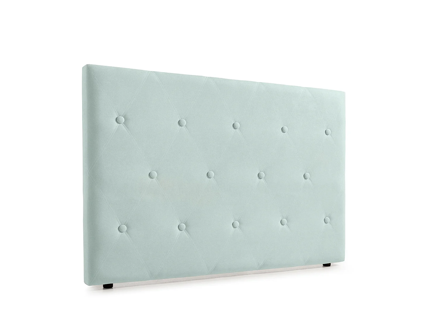 Cabeceira Estofada VENICE Aqualine 130x115x12 cm - VERDE ÁGUA - Moonia