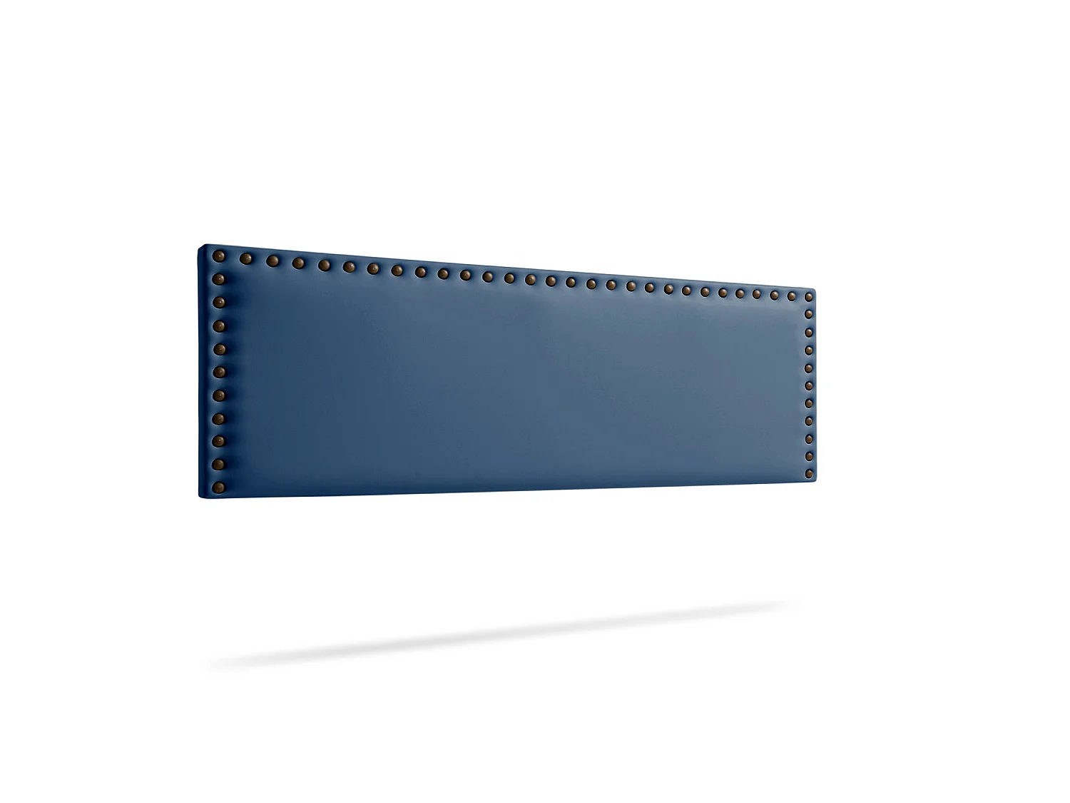 Hoofddeel Bekleed MODENA Kunstleer 100x55x8 cm - Donkerblauw - Moonia