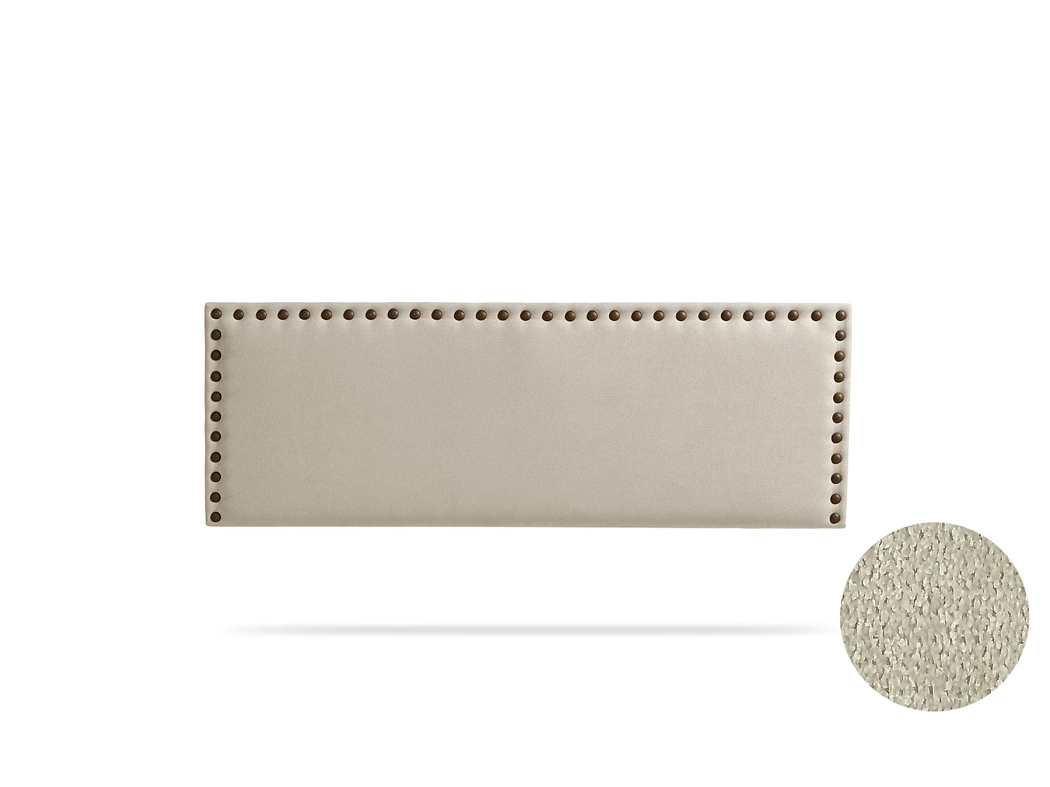 Hoofddeel Bekleed MODENA Acualine 115x55x8 cm - Geroosterd beige - Moonia