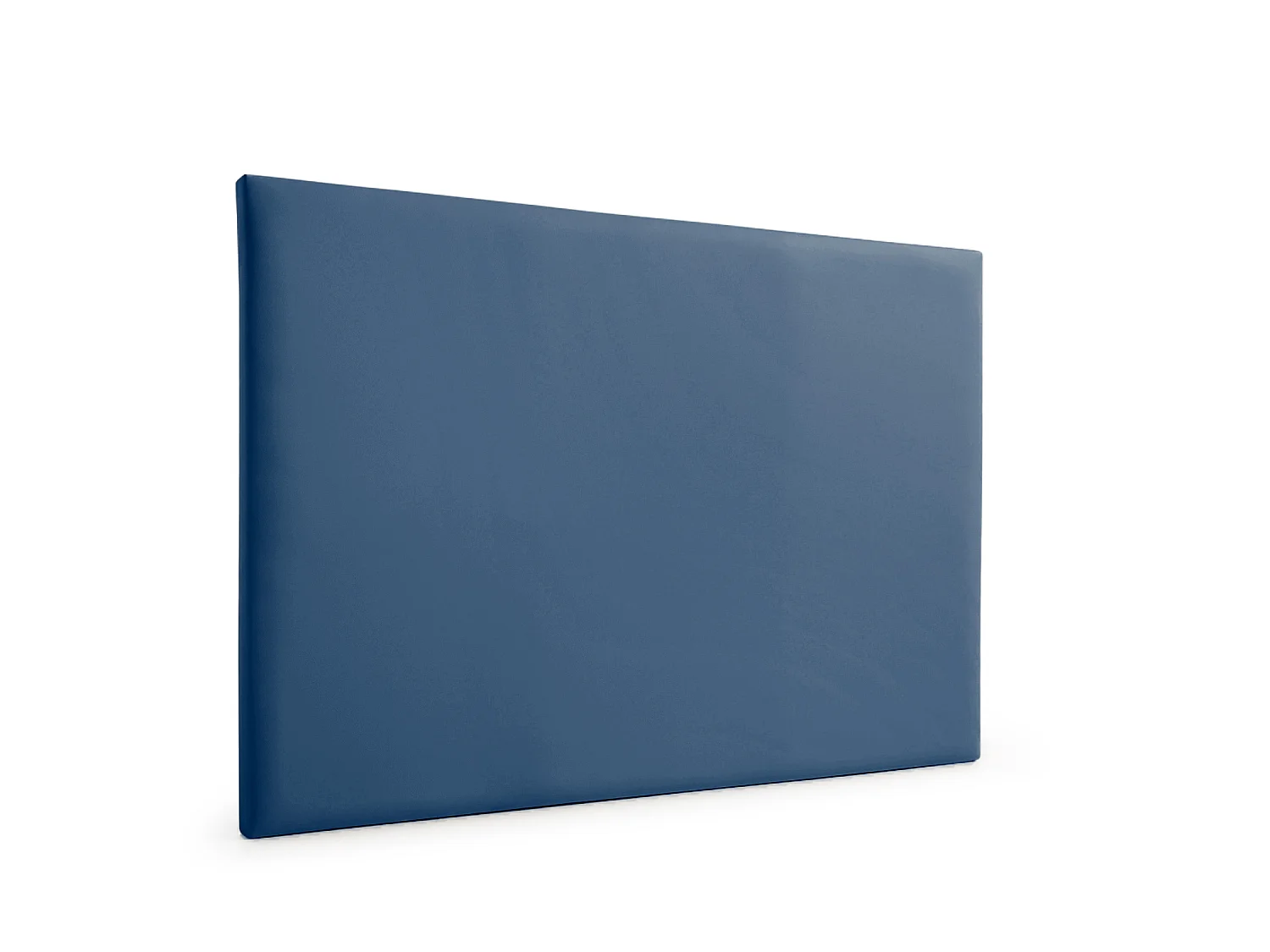 Cabeceira Estofada NEUS Pele Sintética 115x120x5 cm - AZUL ESCURO - Moonia