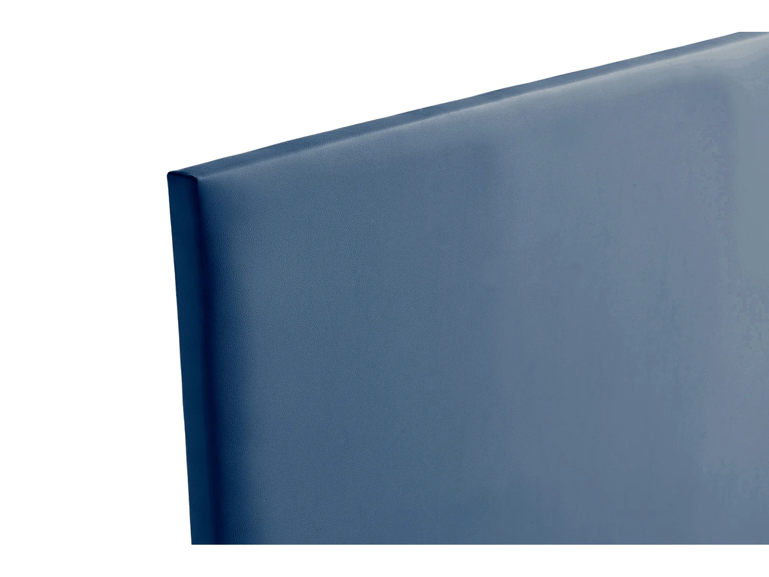 Cabeceira Estofada NEUS Pele Sintética 115x120x5 cm - AZUL ESCURO - Moonia