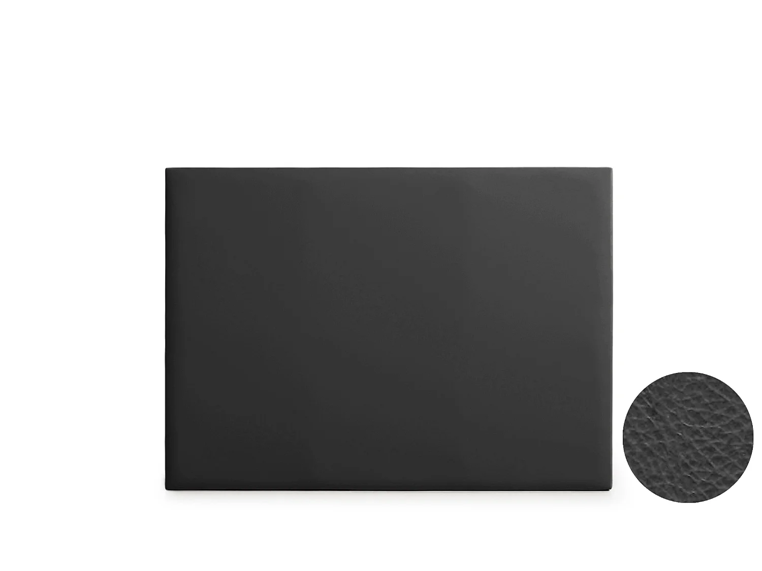 Cabeceira Estofada NEUS Pele Sintética 210x120x5 cm - PRETO - Moonia