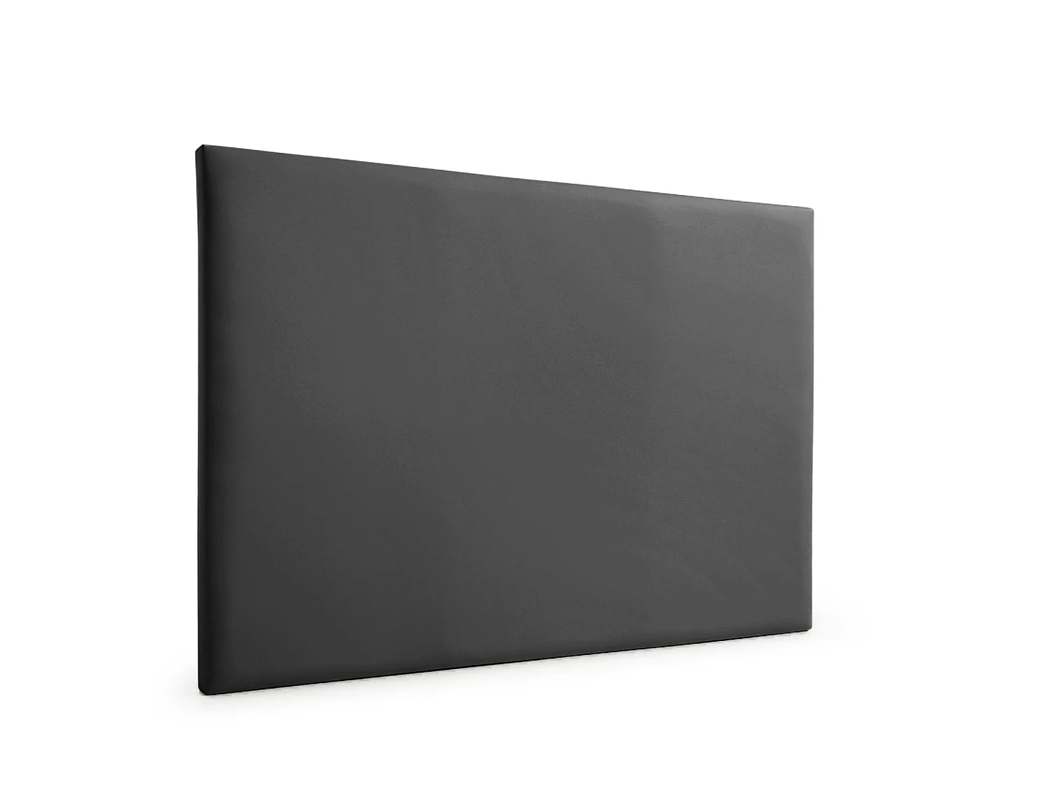 Cabeceira Estofada NEUS Pele Sintética 210x120x5 cm - PRETO - Moonia