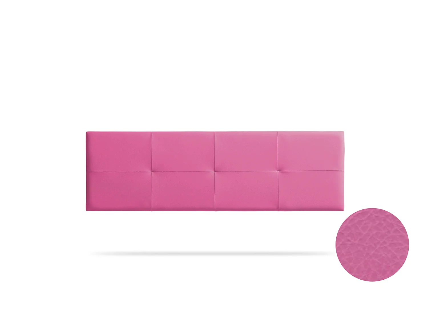 Hoofddeel Bekleed ALTEA Kunstleer 130x50x5 cm - Roze - Moonia