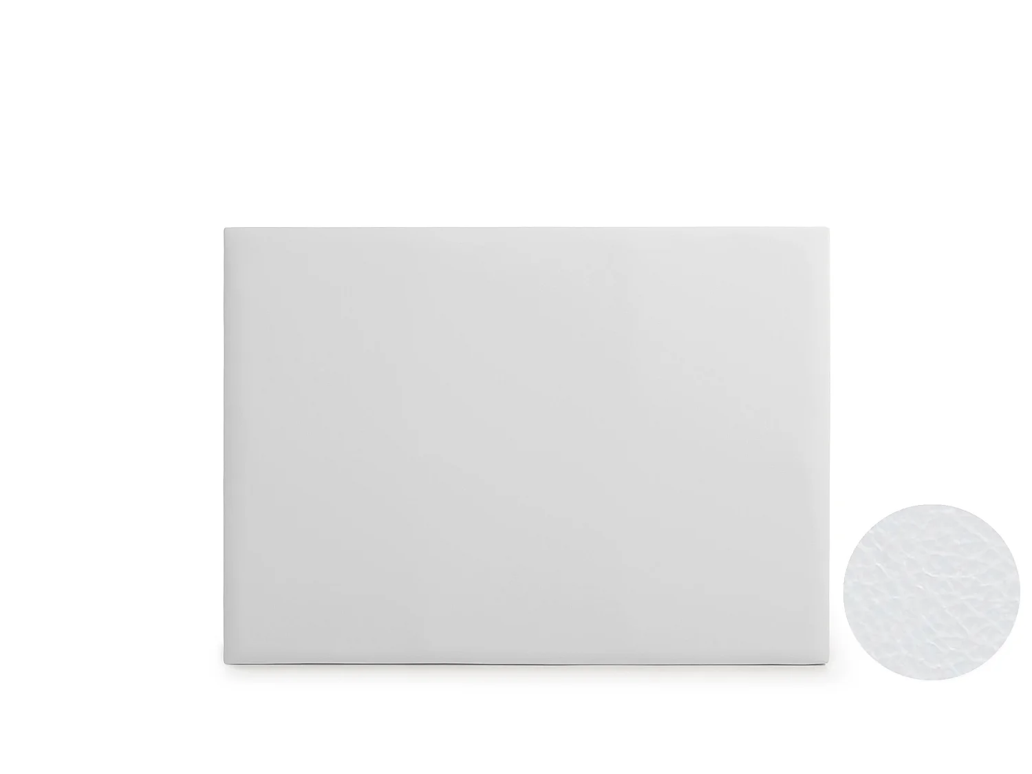 Cabeceira Estofada NEUS Pele Sintética 145x120x5 cm - BRANCO - Moonia