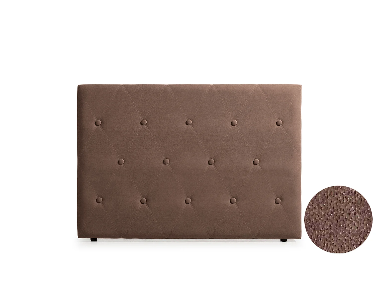 Cabeceira Estofada VENICE Aqualine 160x115x12 cm - CHOCOLATE - Moonia