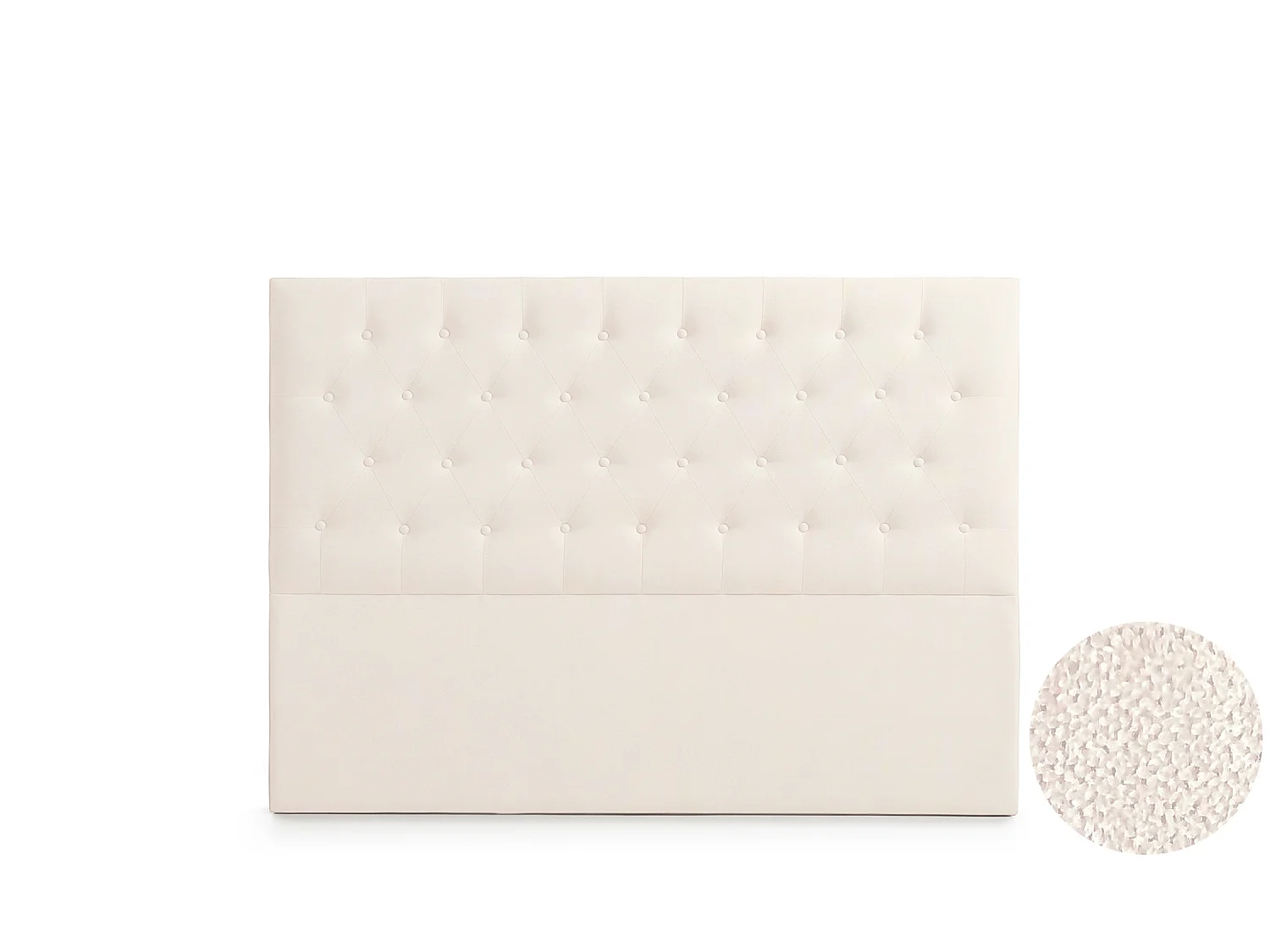 Cabeceira Estofada FERRARA Aqualine 160x120x8 cm - BEGE - Moonia