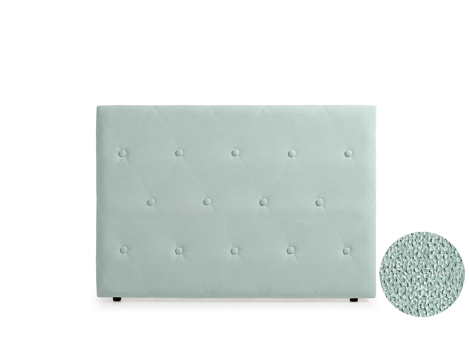 Cabeceira Estofada VENICE Aqualine 210x115x12 cm - VERDE ÁGUA - Moonia