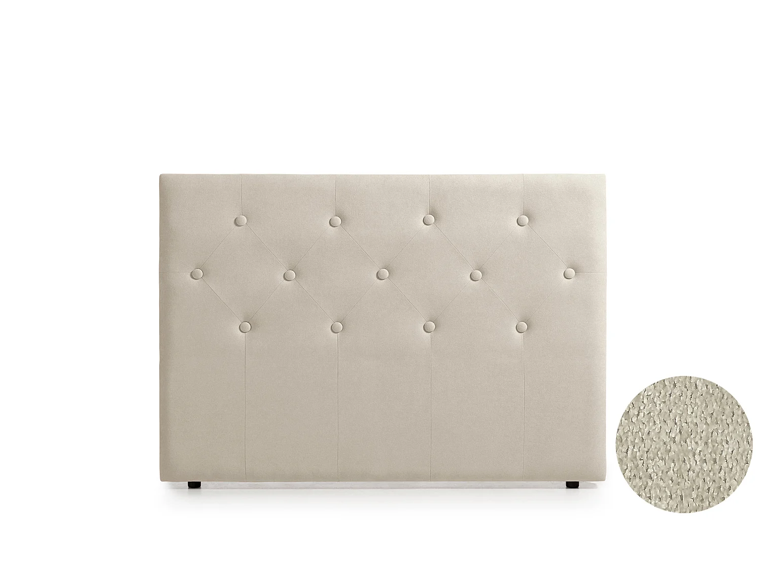 Cabeceira Estofada VICTORIA Aqualine 190x115x12 cm - Bege Torrado - Moonia
