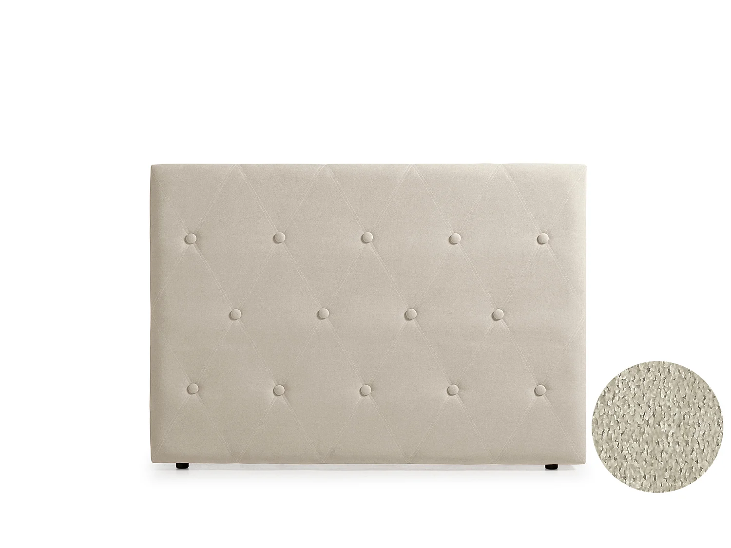 Cabeceira Estofada VENICE Aqualine 170x115x12 cm - Bege Torrado - Moonia