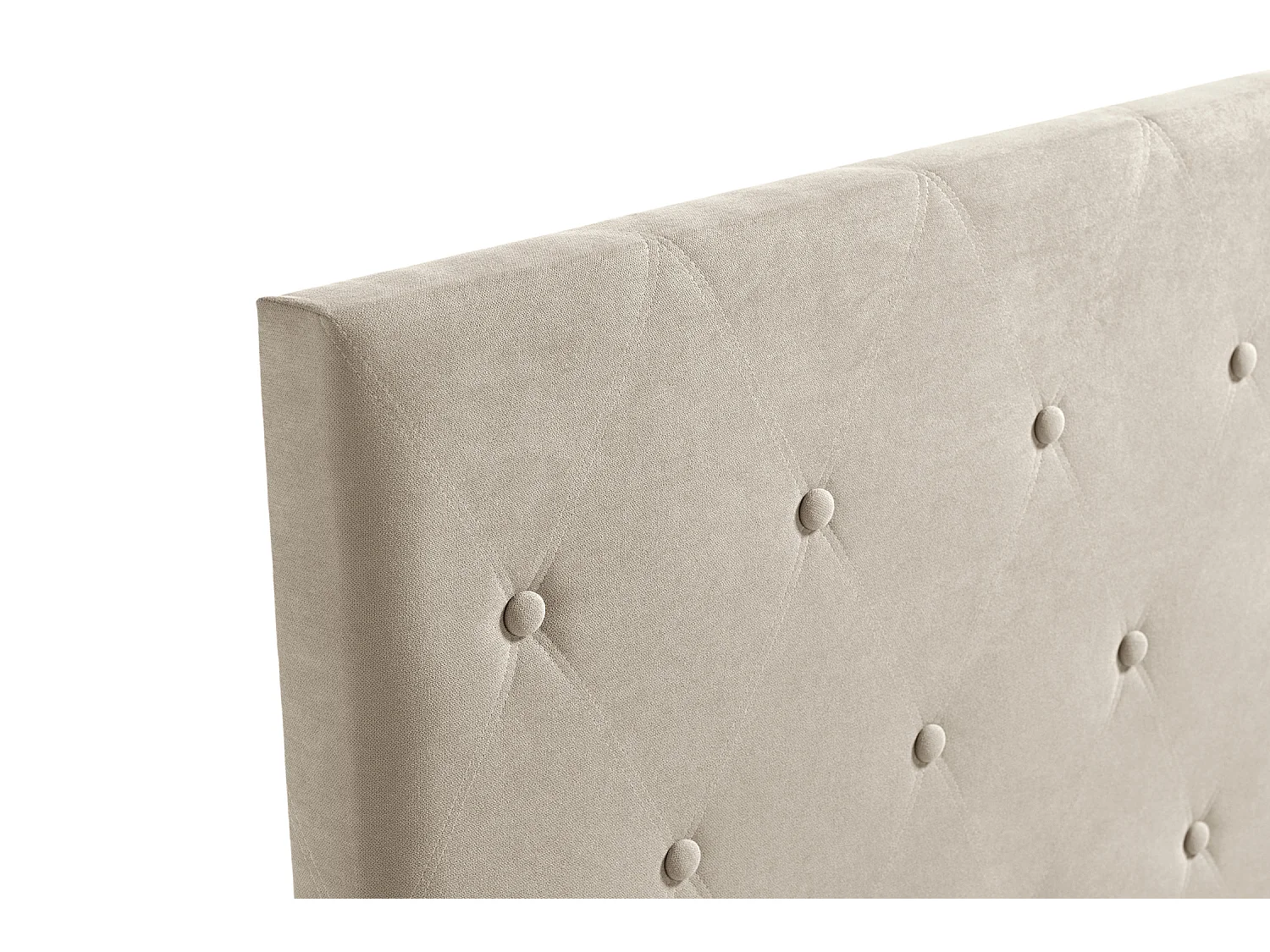 Cabeceira Estofada VENICE Aqualine 170x115x12 cm - Bege Torrado - Moonia