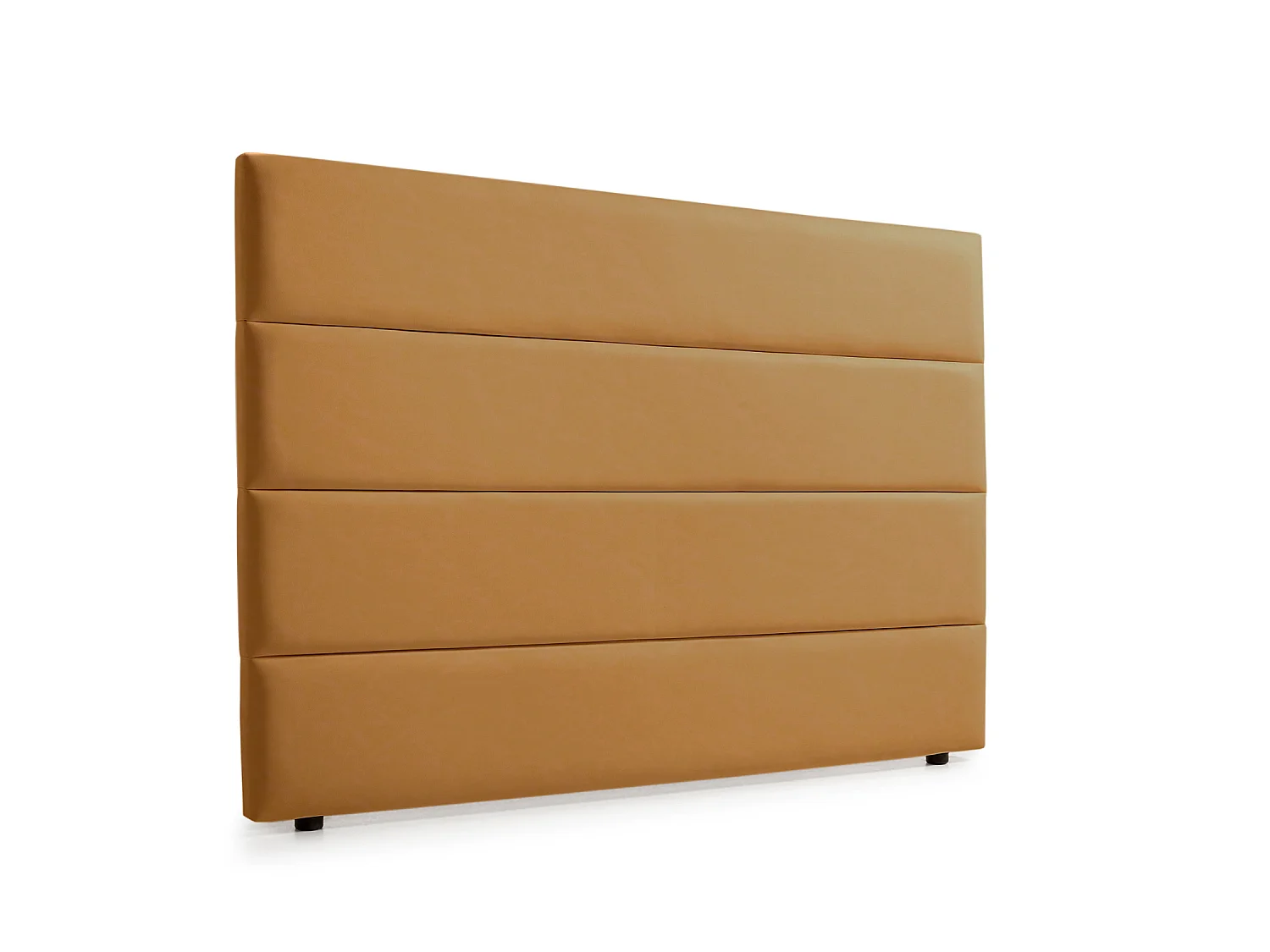Cabeceira Estofada GENOVA Pele Sintética 145x120x8 cm - Branco escuro - Moonia