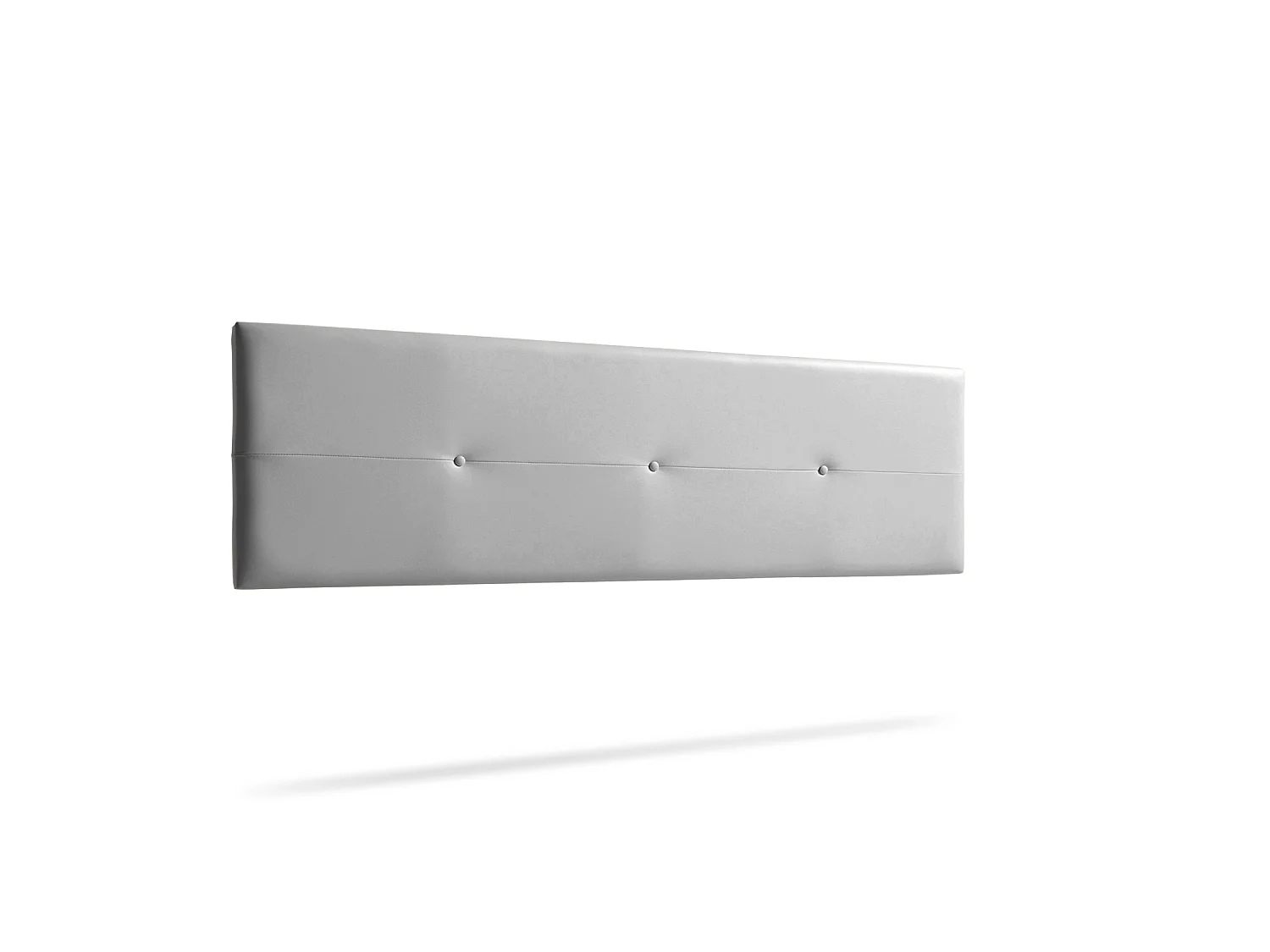 Hoofddeel Bekleed NAPOLI Kunstleer 90x50x5 cm - Zilver - Moonia