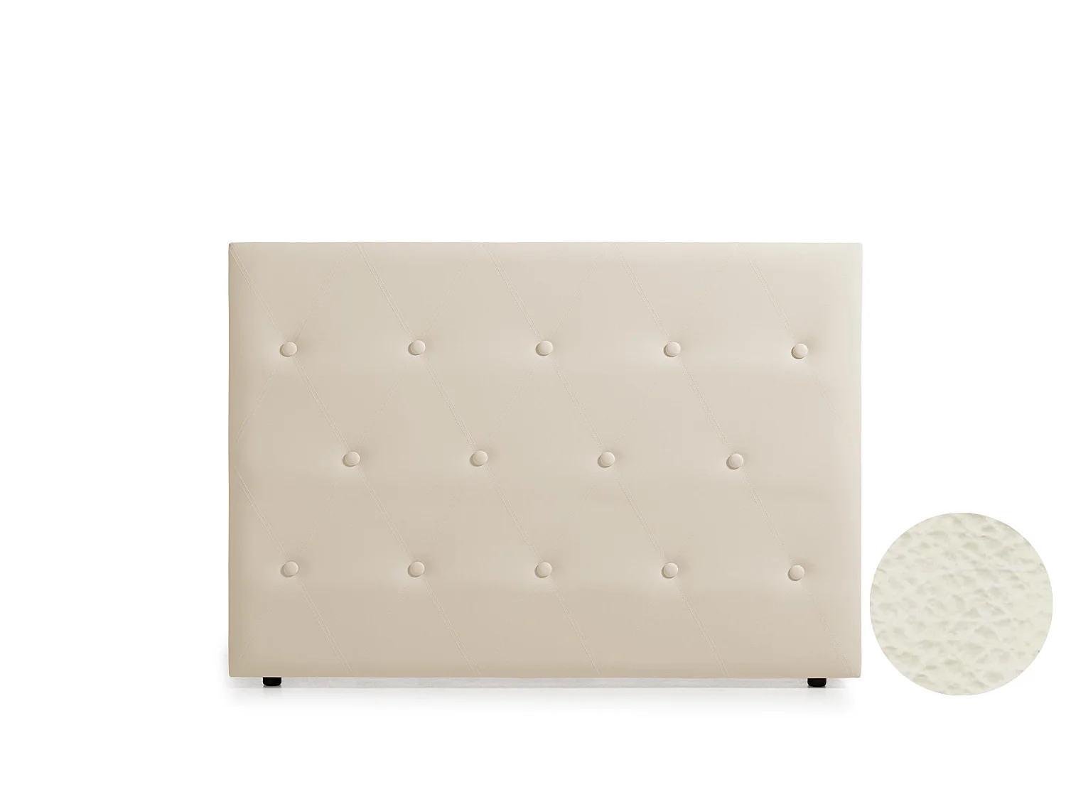 Cabeceira Estofada VENICE Pele Sintética 100x115x12 cm - Dourado - Moonia
