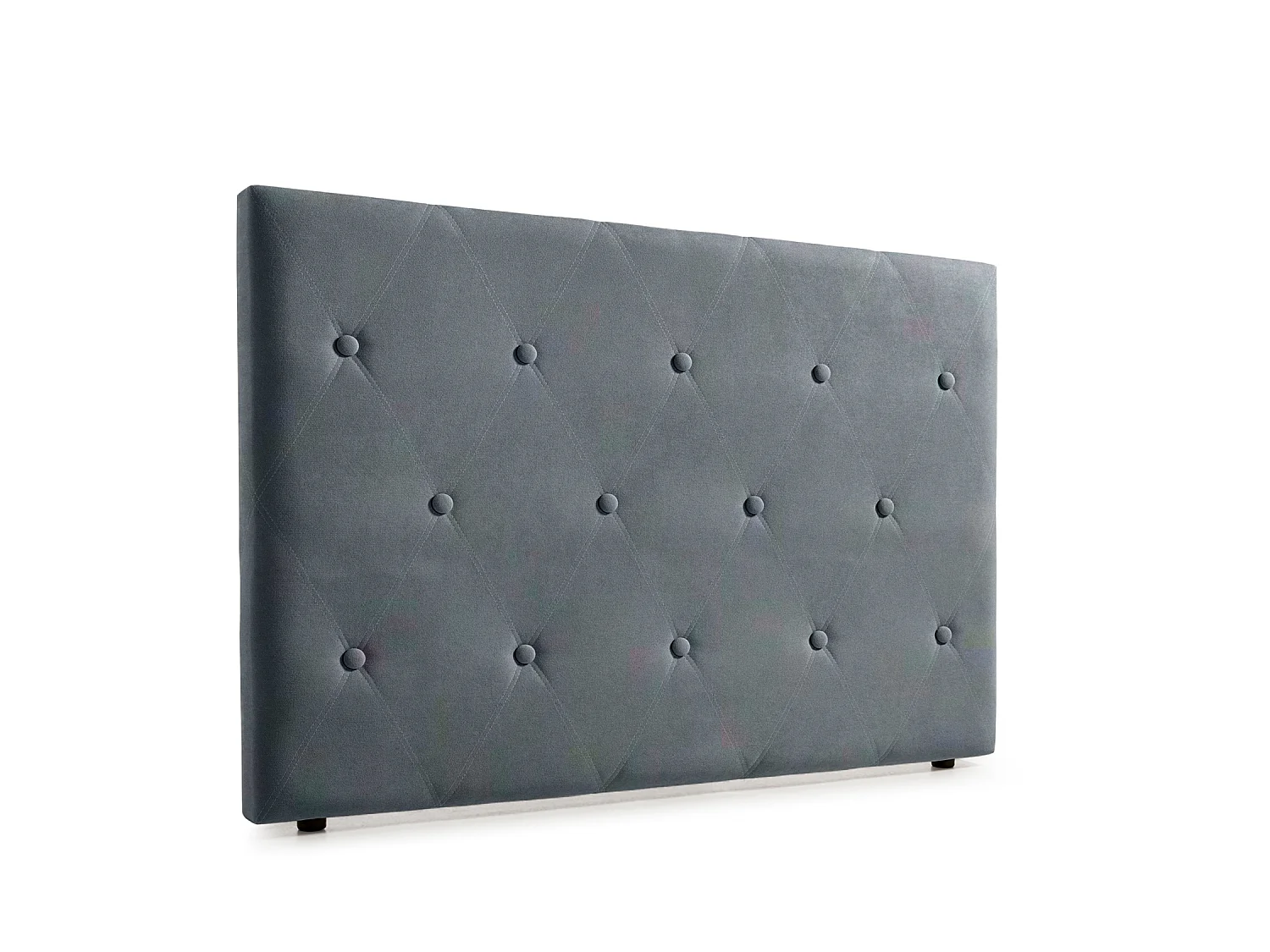 Cabeceira Estofada VENICE Aqualine 90x115x12 cm - Cinzento Claro - Moonia