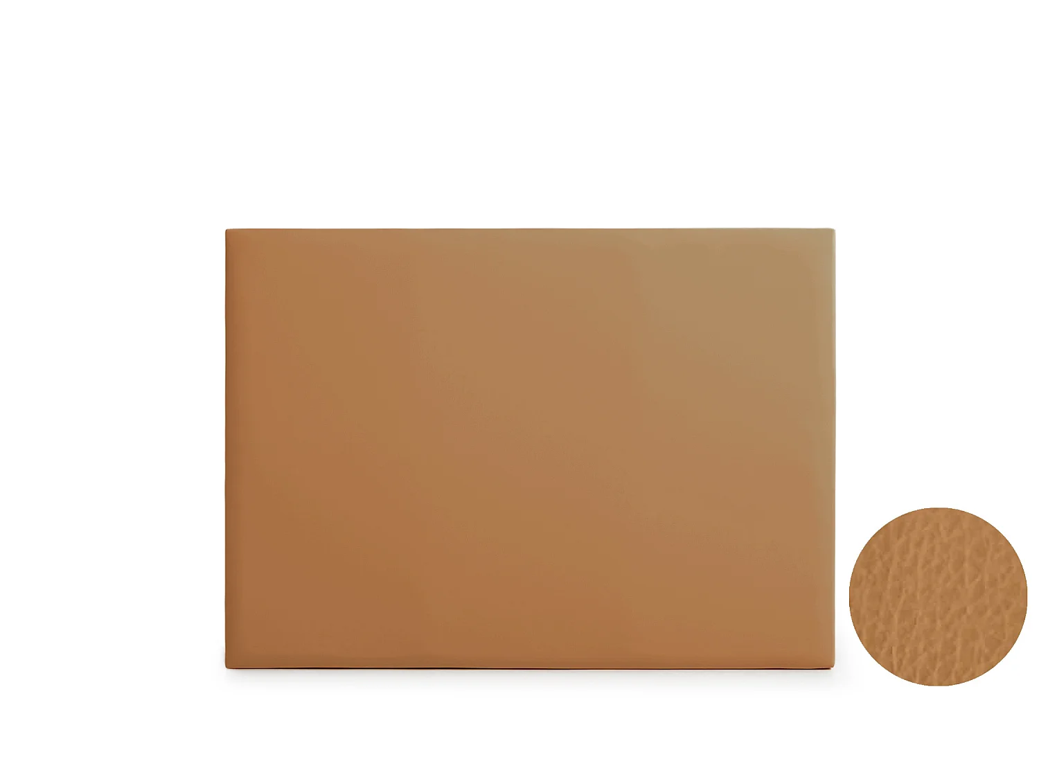 Cabeceira Estofada NEUS Pele Sintética 210x120x5 cm - Castanho Claro - Moonia