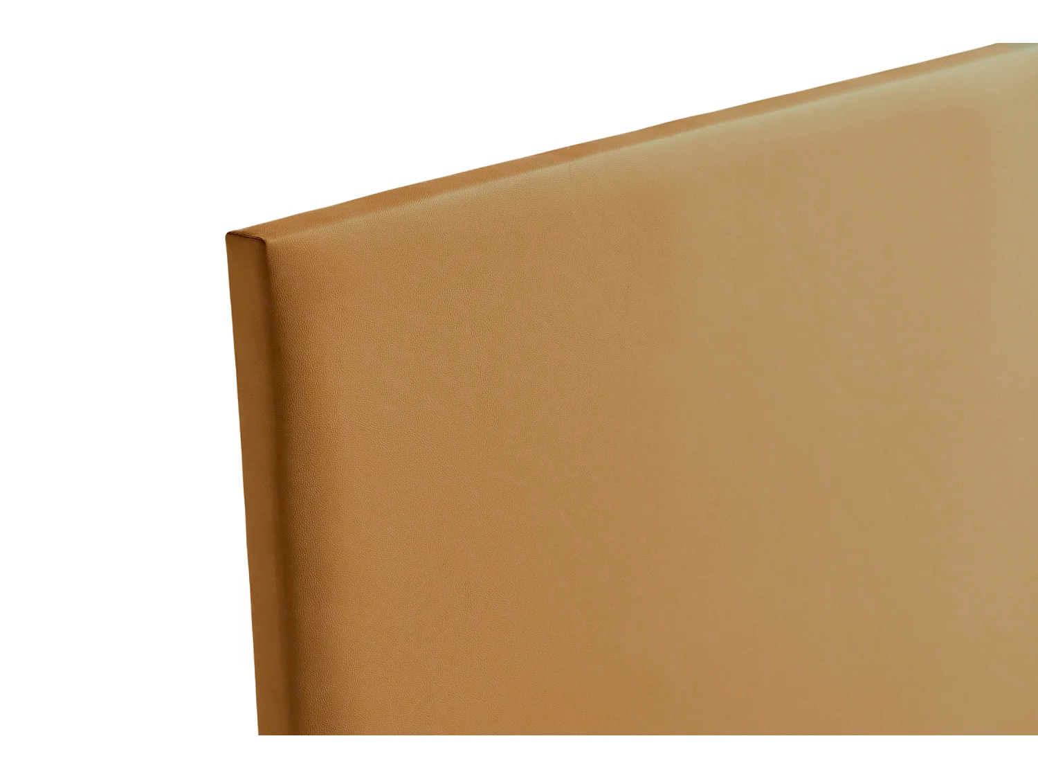 Cabeceira Estofada NEUS Pele Sintética 210x120x5 cm - Castanho Claro - Moonia