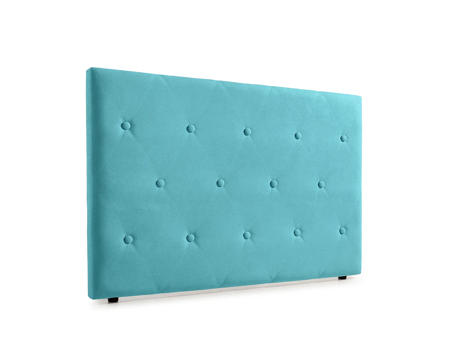 Cabeceira Estofada VENICE Aqualine 145x115x12 cm - TURQUESA - Moonia