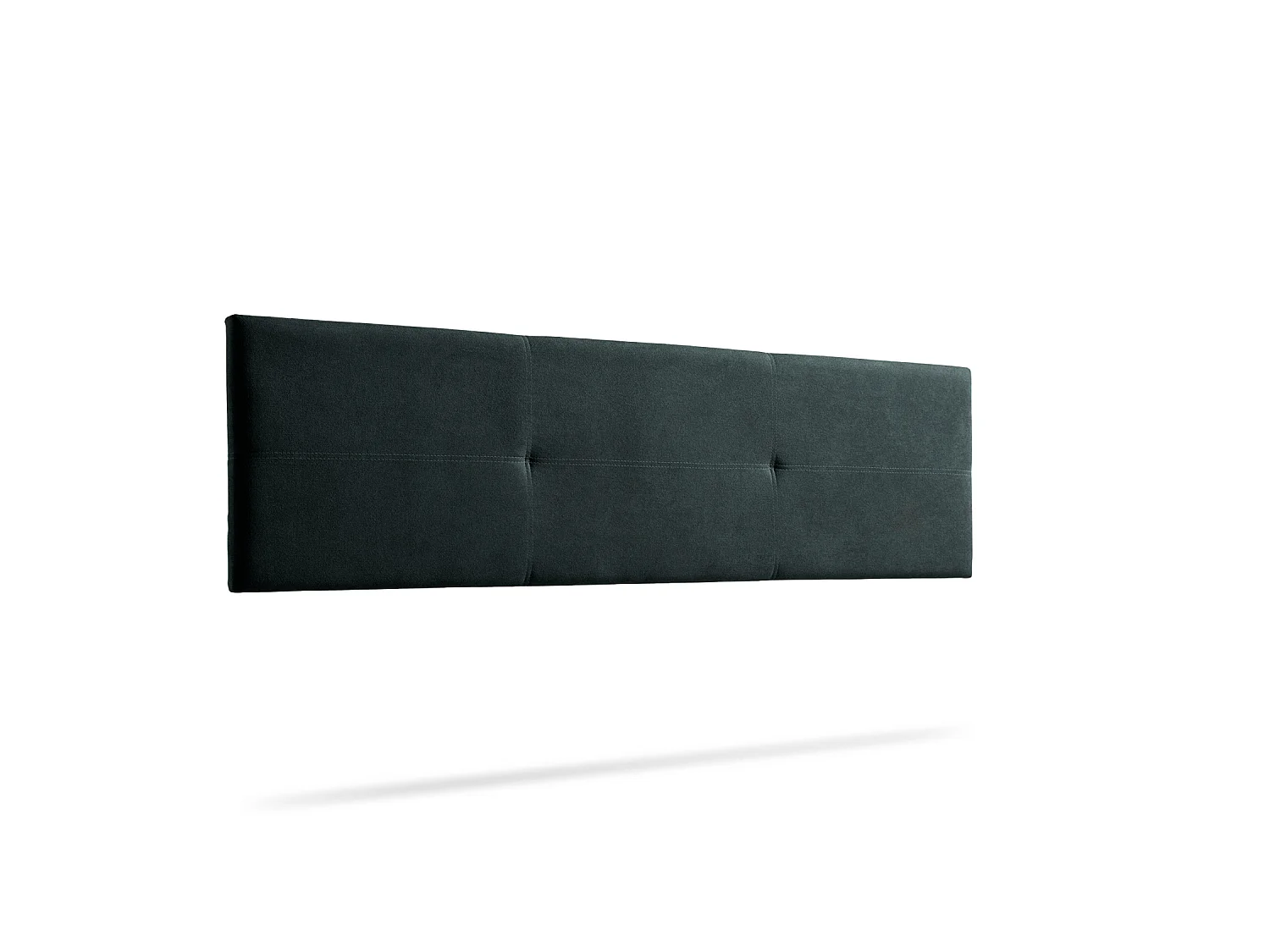 Cabeceira Estofada ALMA Aqualine 220x50x5 cm - PRETO - Moonia