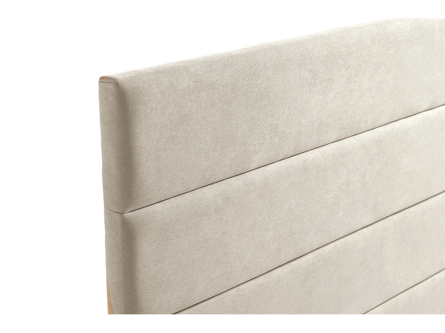 Cabeceira Estofada GENOVA Aqualine 170x120x8 cm - Bege Torrado - Moonia